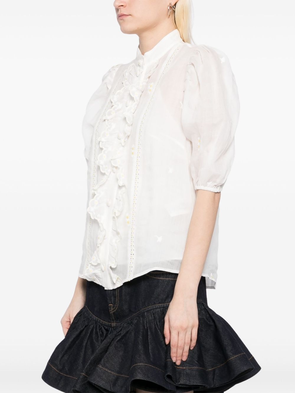 acacia embroidered blouse - 3
