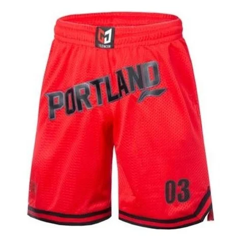 Li-Ning C.J. McCollum Portland 03 Game Basketball Shorts 'Red' AAPQ057-3 - 1