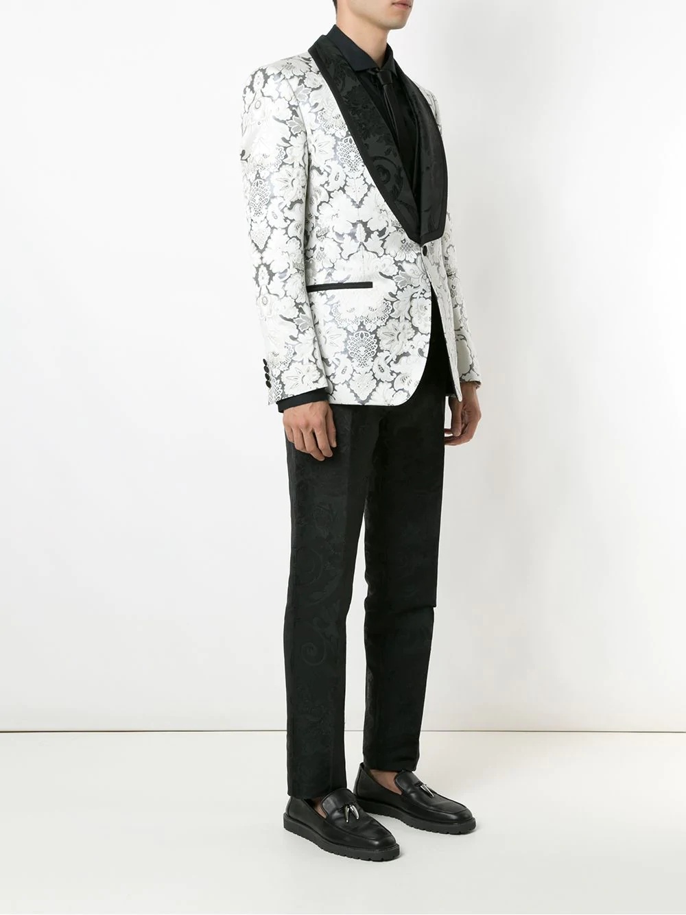 DNA three-piece jacquard tuxedo suit - 3