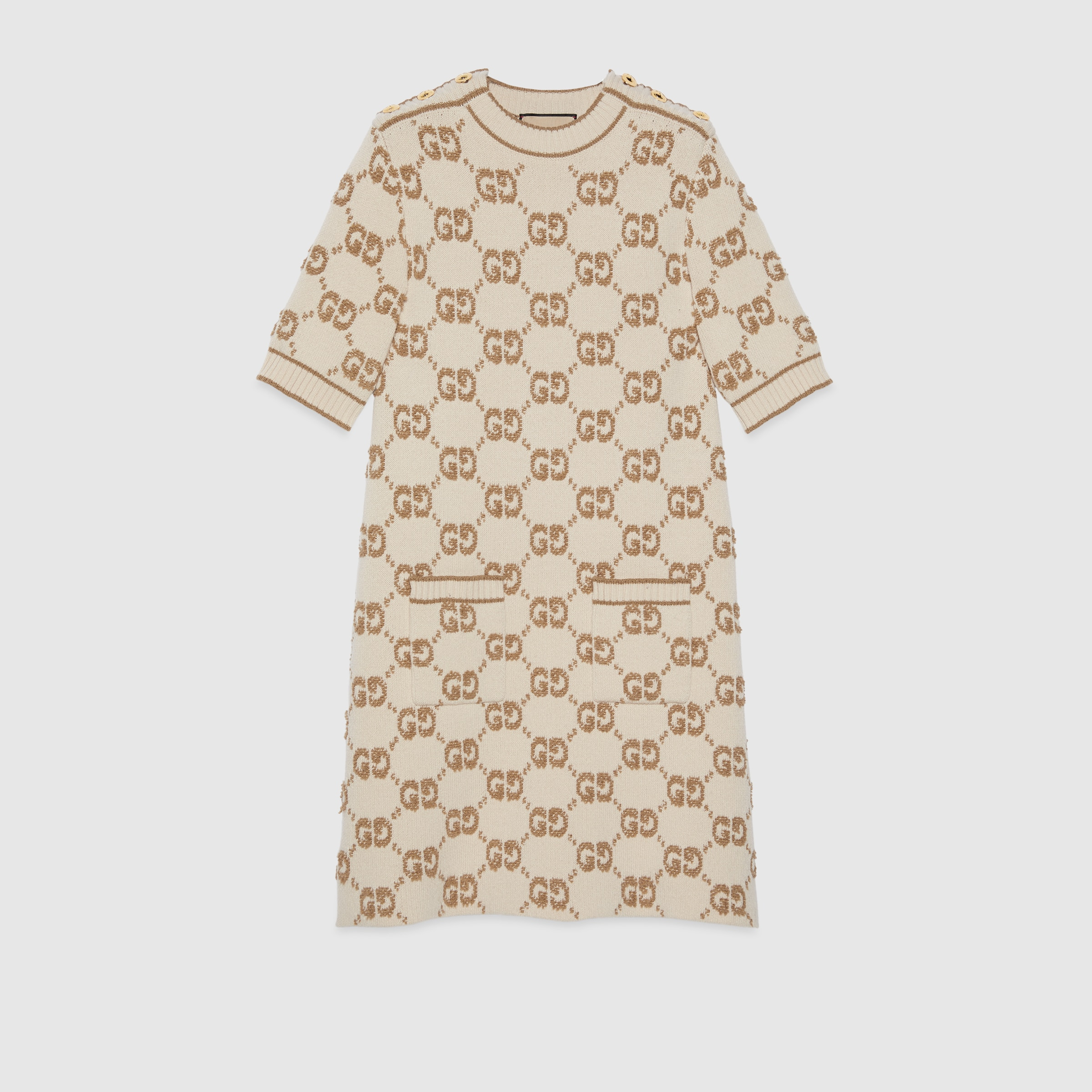 GG wool bouclé jacquard dress - 1