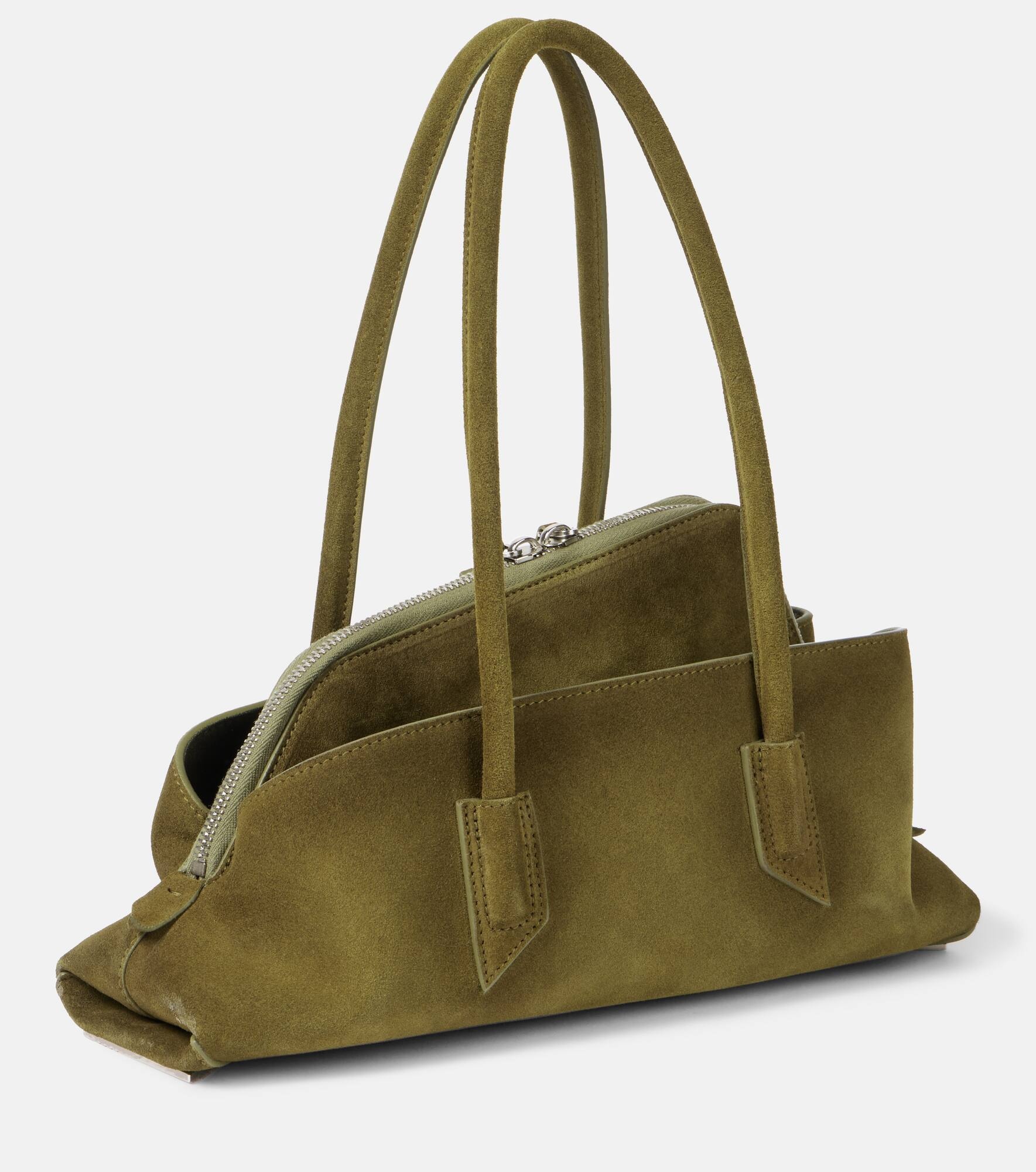 La Passeggiata Small suede tote bag - 4