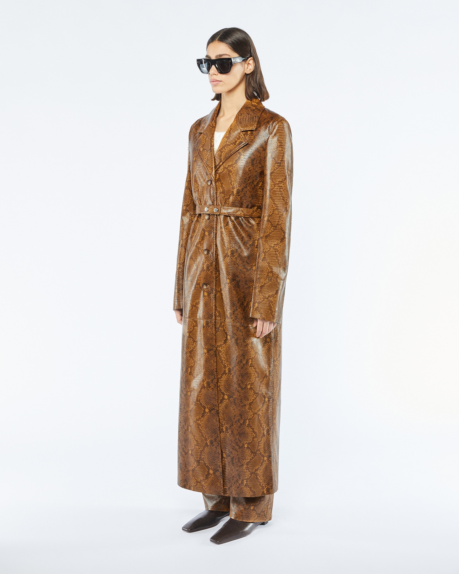 IMANI - Single breasted coat - Multi faux animal - 3