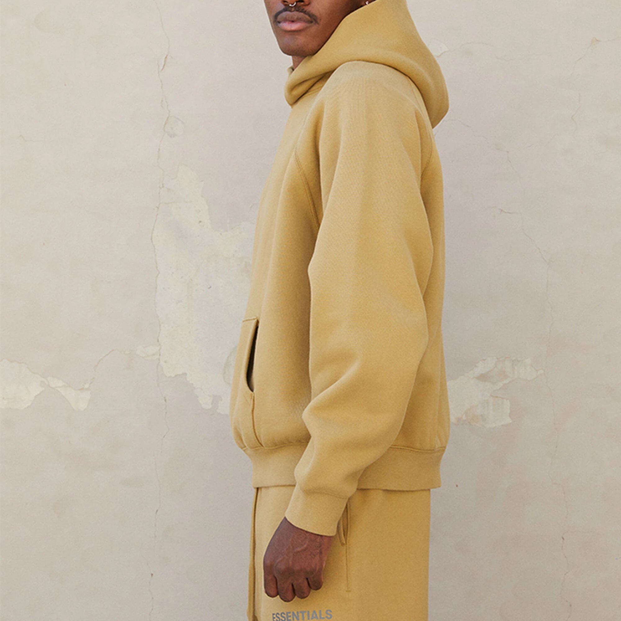 Fear of God Essentials FW21 Pullover Logo Hoodie 'Amber' FOG-FW21-003 - 5