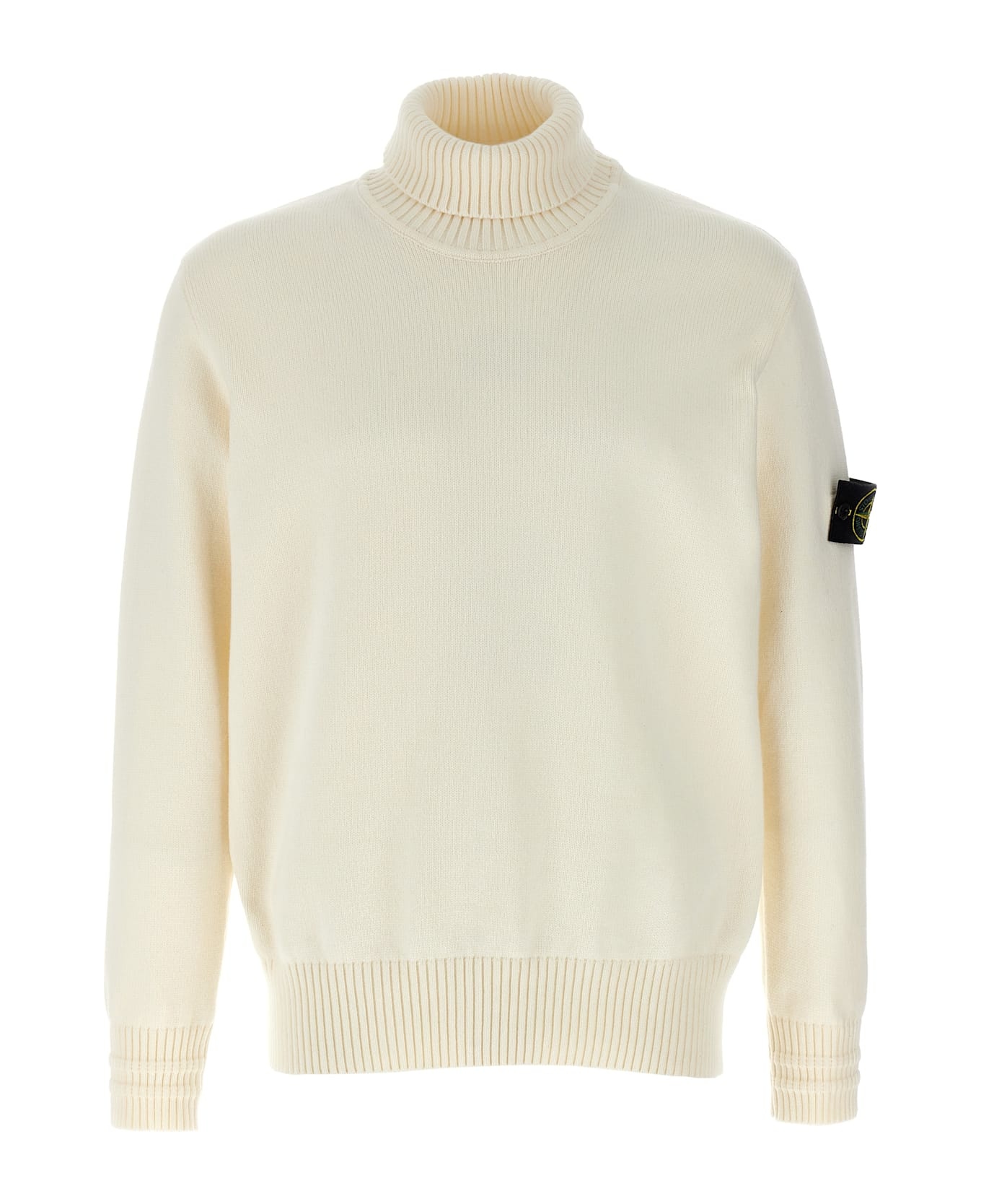 Logo Badge Turtleneck Sweater - 1