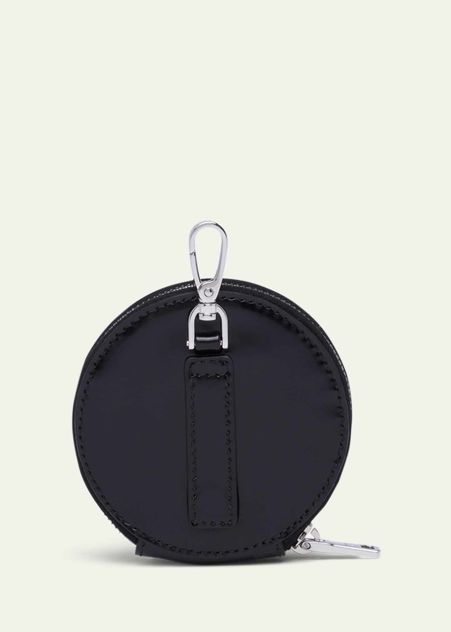 Mini Round Leather Pouch - 2