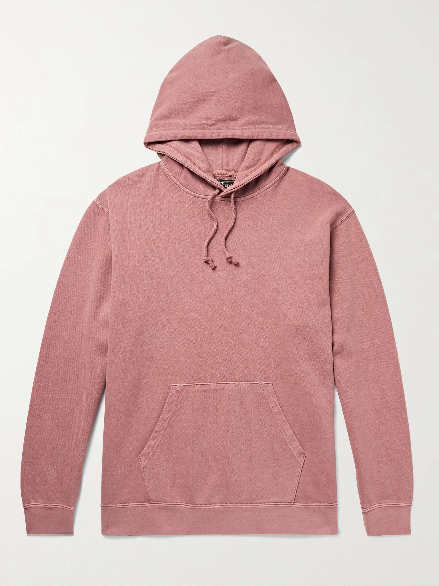 Pigment-Dyed Loopback Cotton-Jersey Hoodie - 1