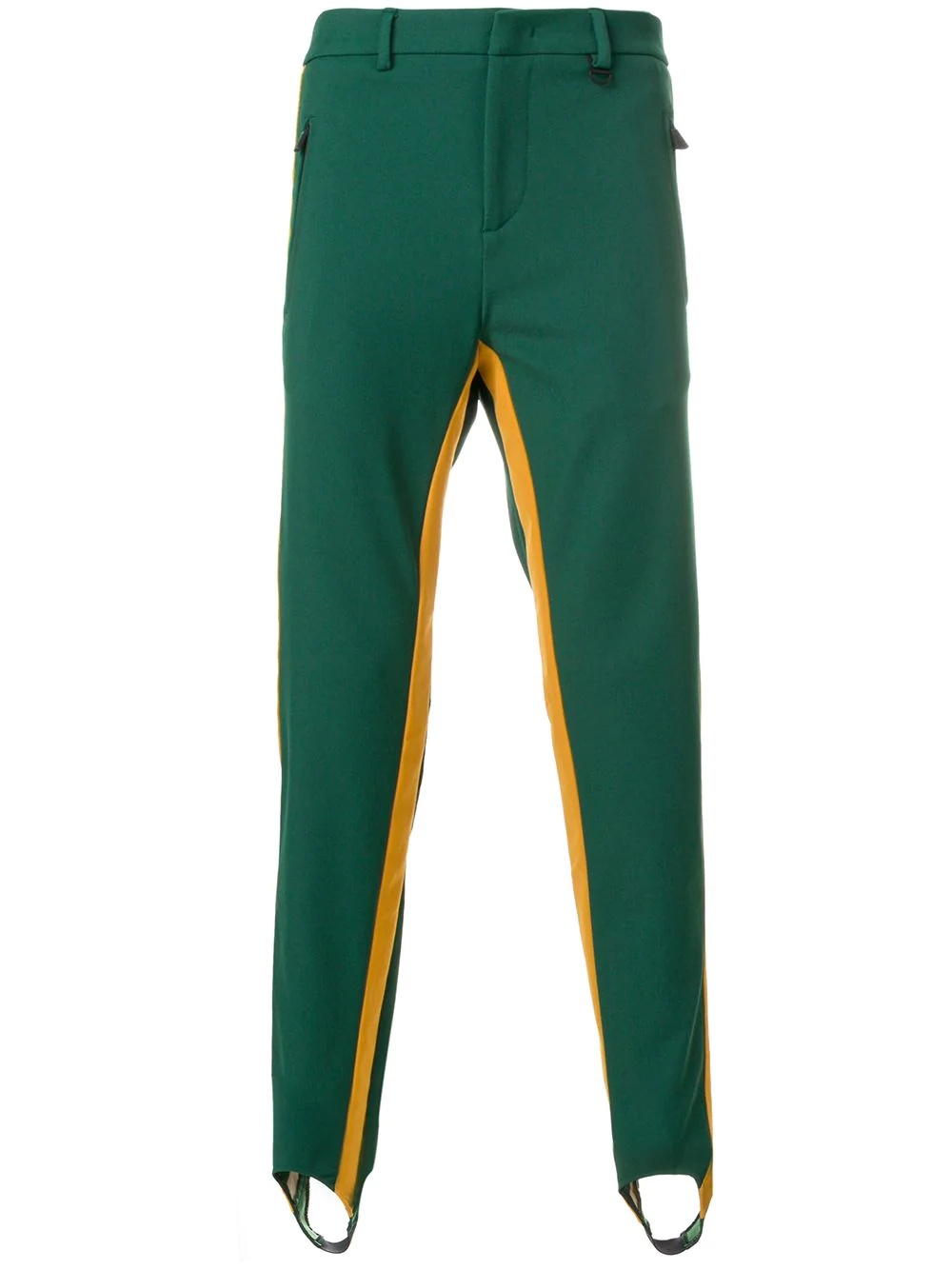 side-stripe woven trousers - 1