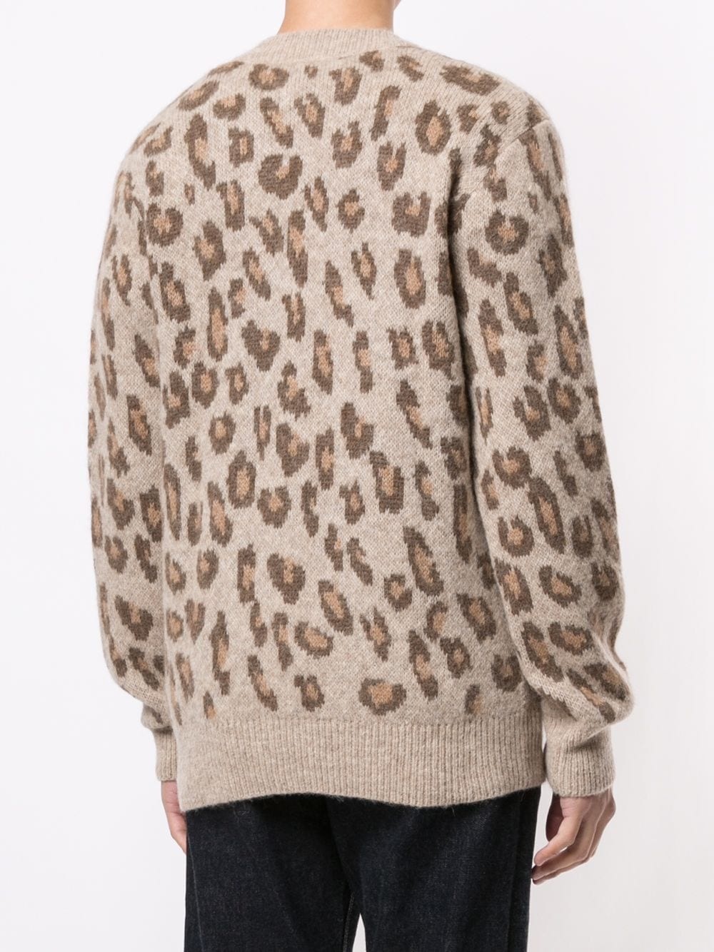 Oscar leopard print cardigan - 4