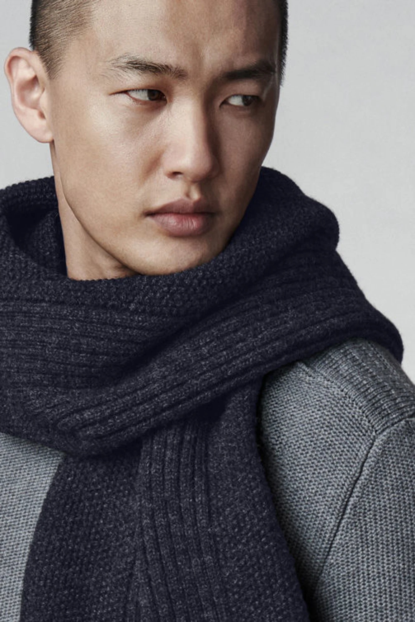 TEXTURED KNIT SCARF - 3