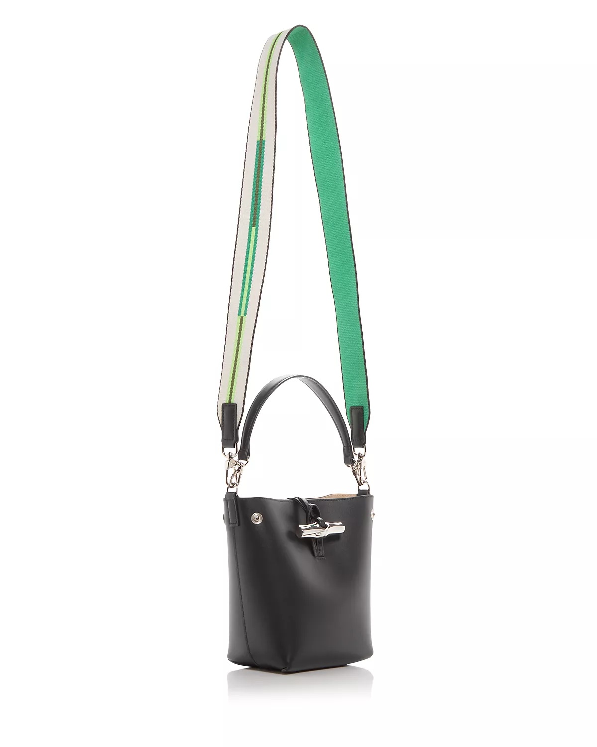 Roseau XS Leather Crossbody Bucket Bag - 3