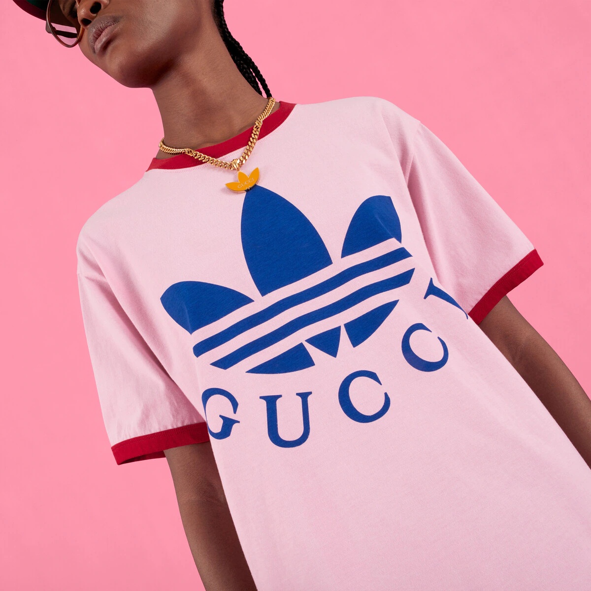 adidas x Gucci cotton jersey T-shirt - 3