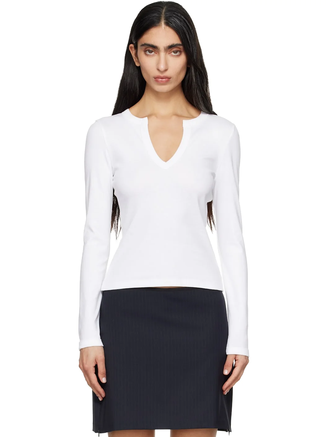 White Iman Longsleeve T-shirt - 1