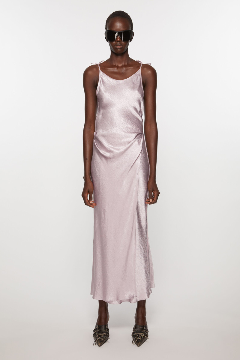 Acne Studios Satin dress - Light lilac purple outlook