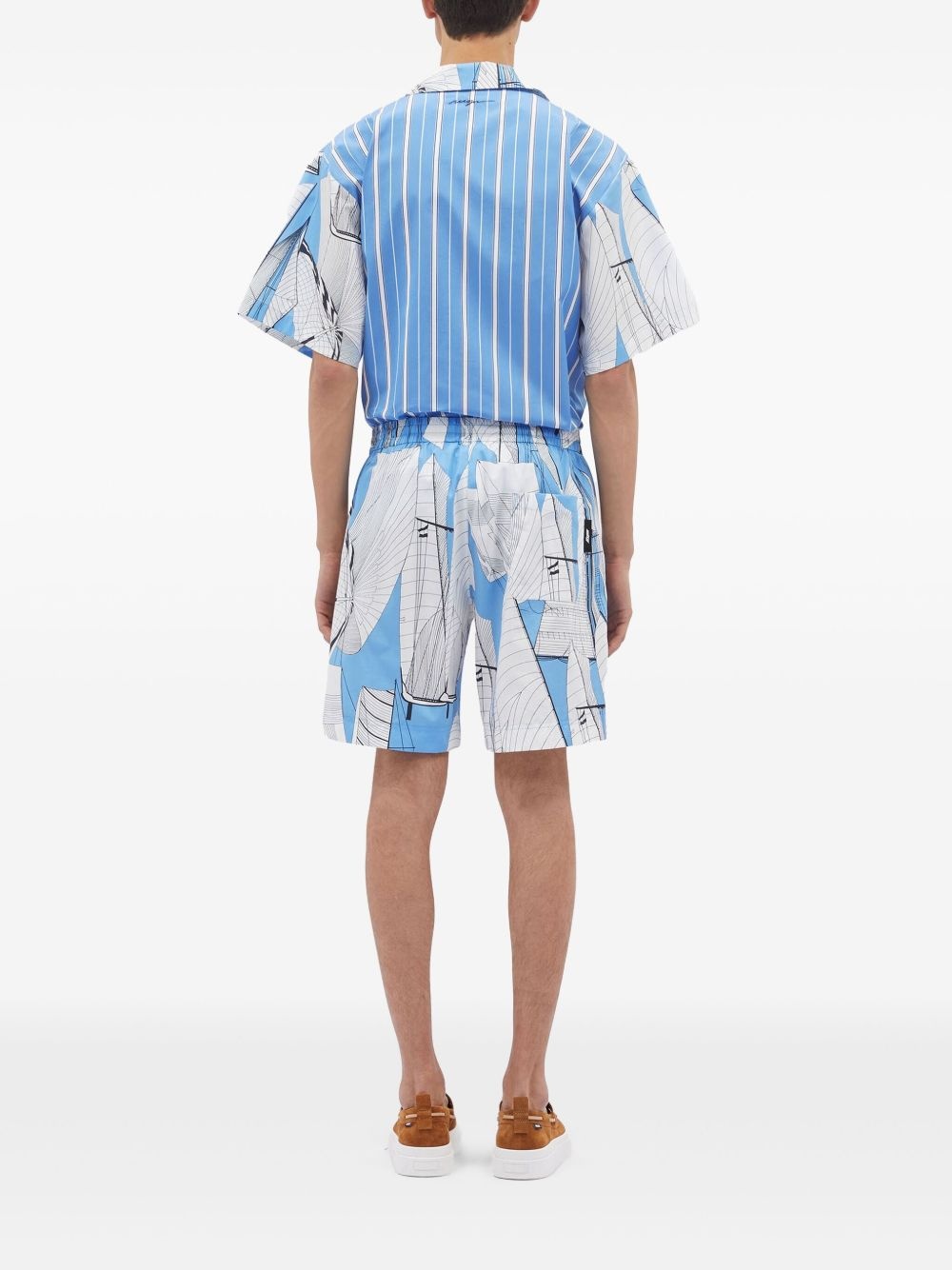 abstract-print shorts - 4