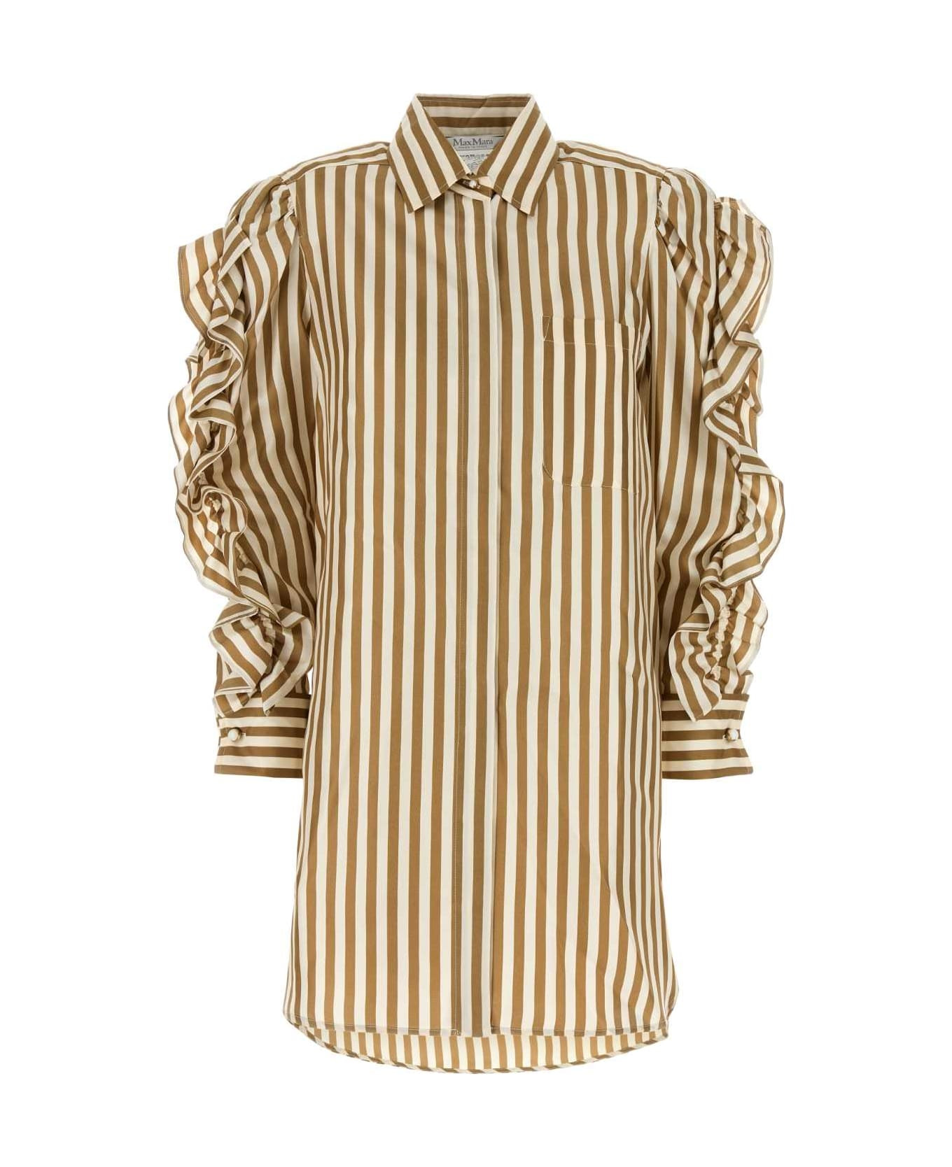 Printed Silk Manna Shirt Dress - 1