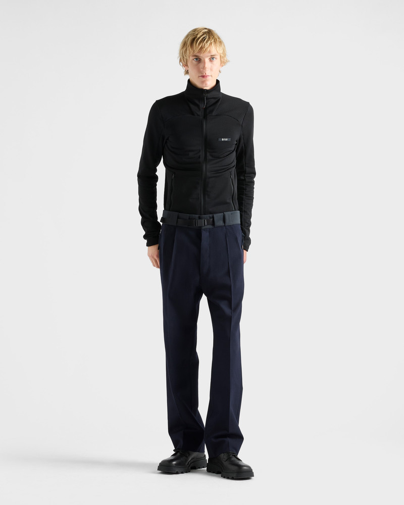 Prada Wool pants with technical details outlook