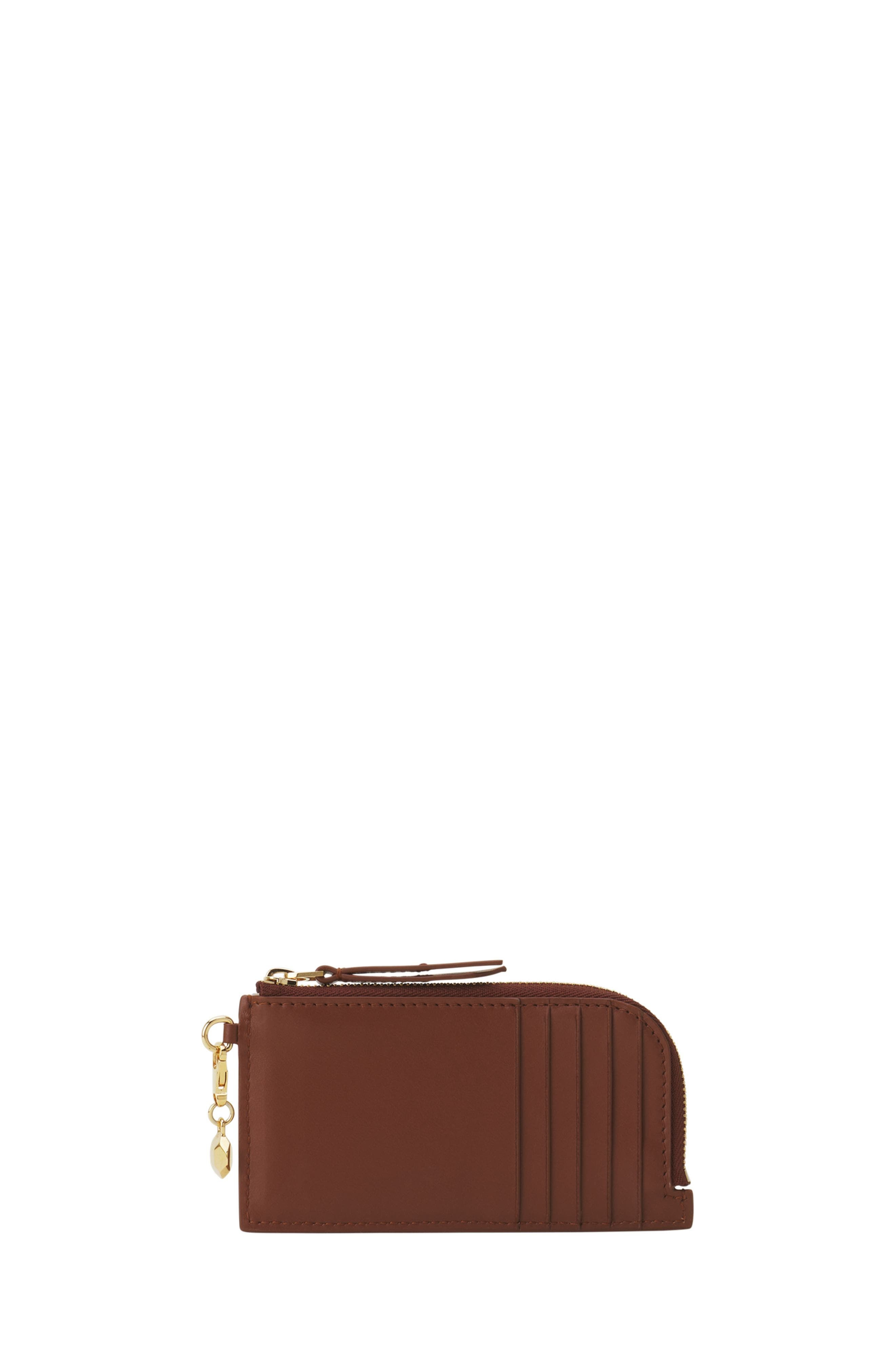Catch By Lanvin Leather Cardholder in Chestnuts at Nordstrom - 2