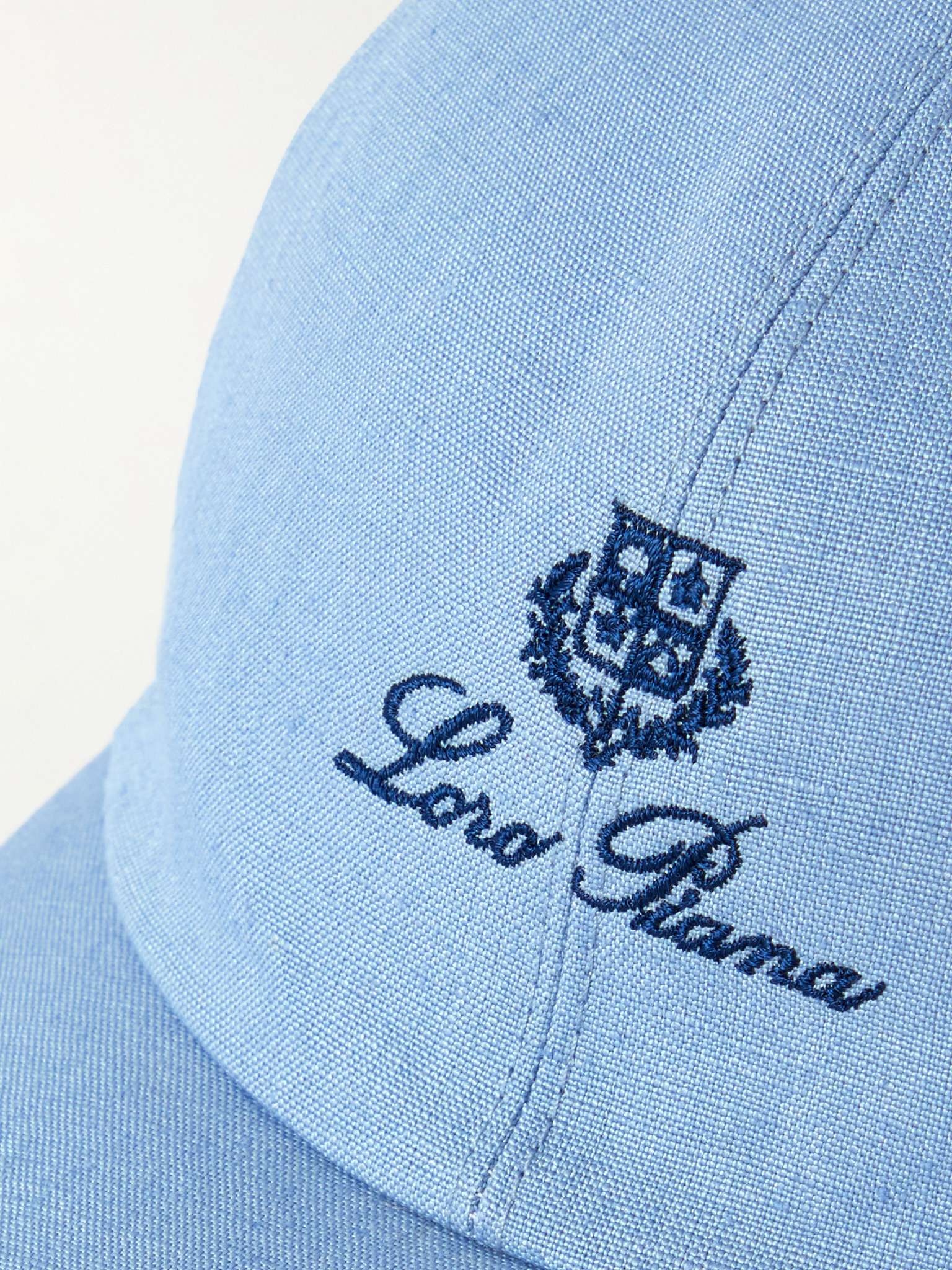 Logo-Embroidered Linen Baseball Cap - 4