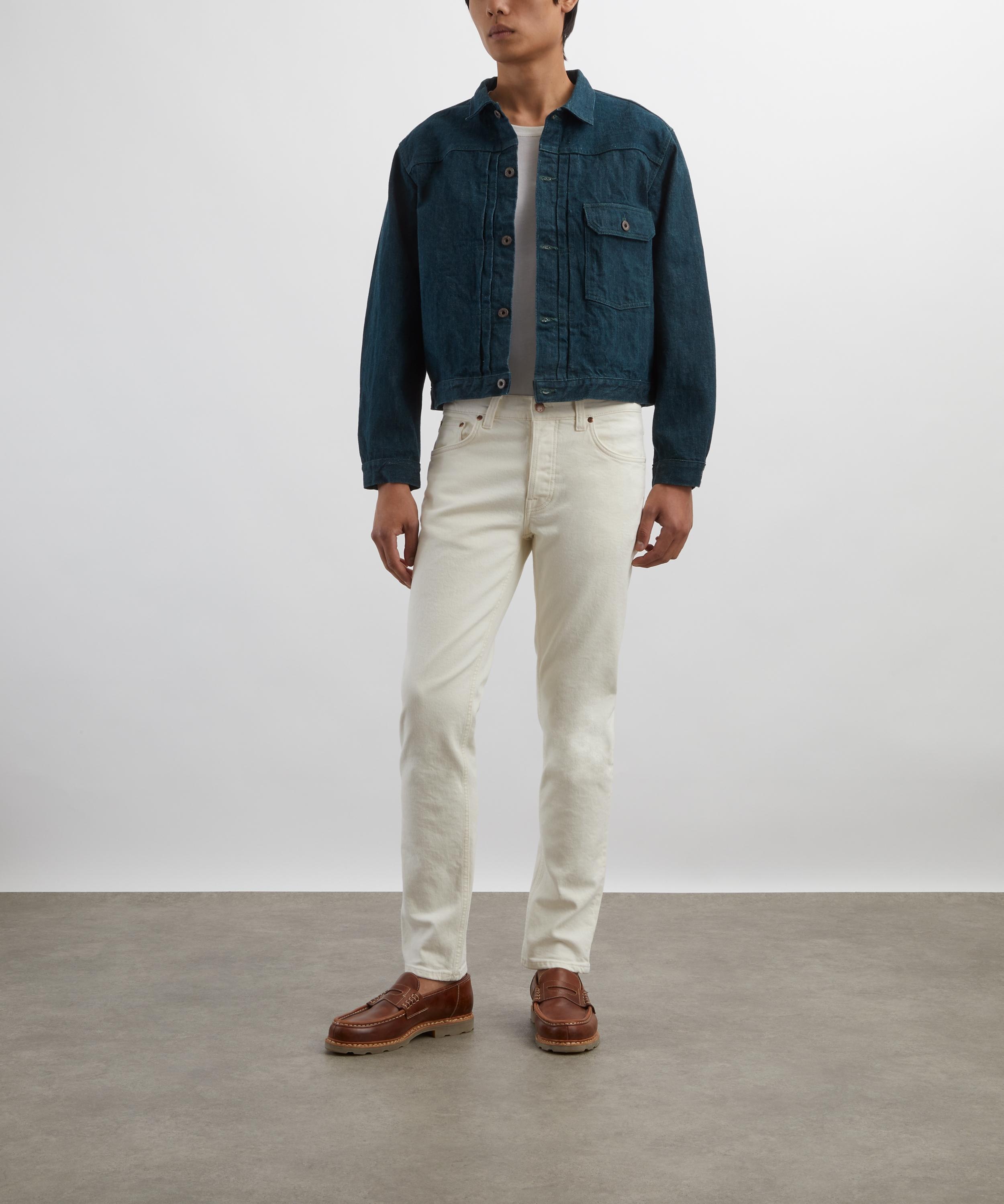 Solid Ollie Ivory Slim-Fit Jeans - 2