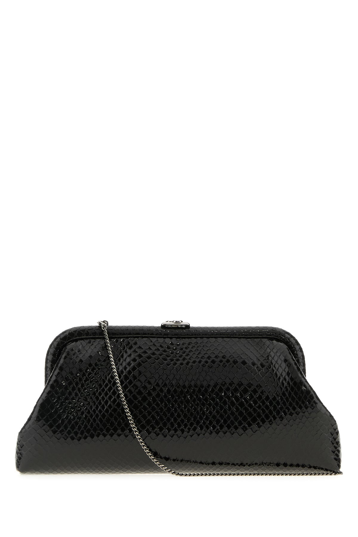 Black leather Skylar clutch - 1