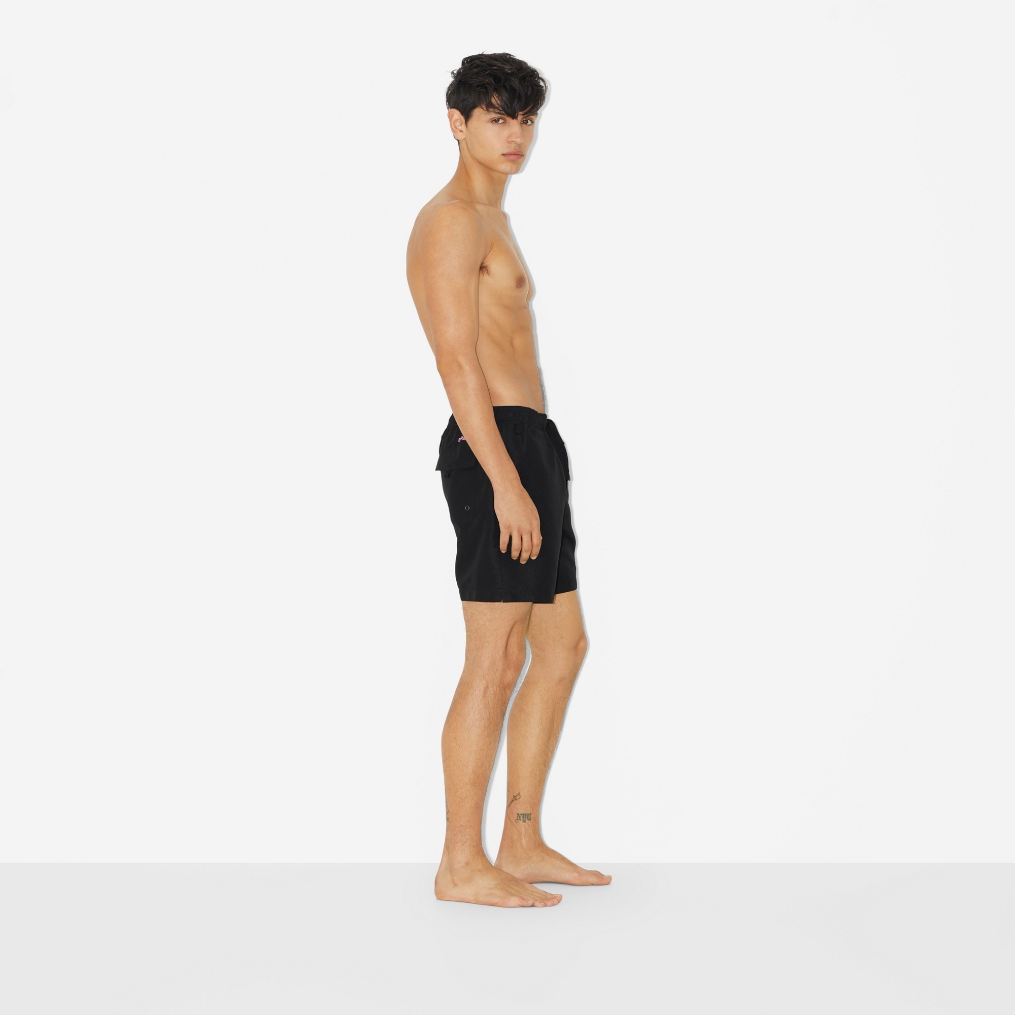 Oak Leaf Crest Drawcord Swim Shorts - 3
