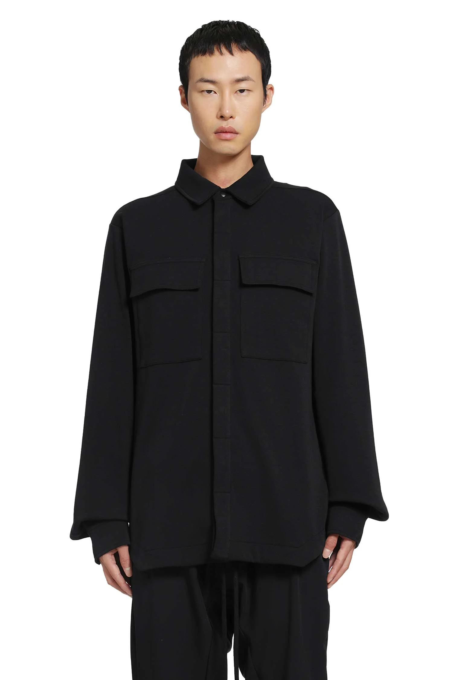 Stretch Cotton Overshirt - 1