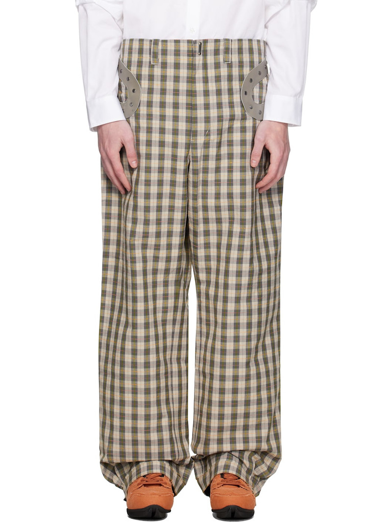 Gray & Taupe Fitz Trousers 1
