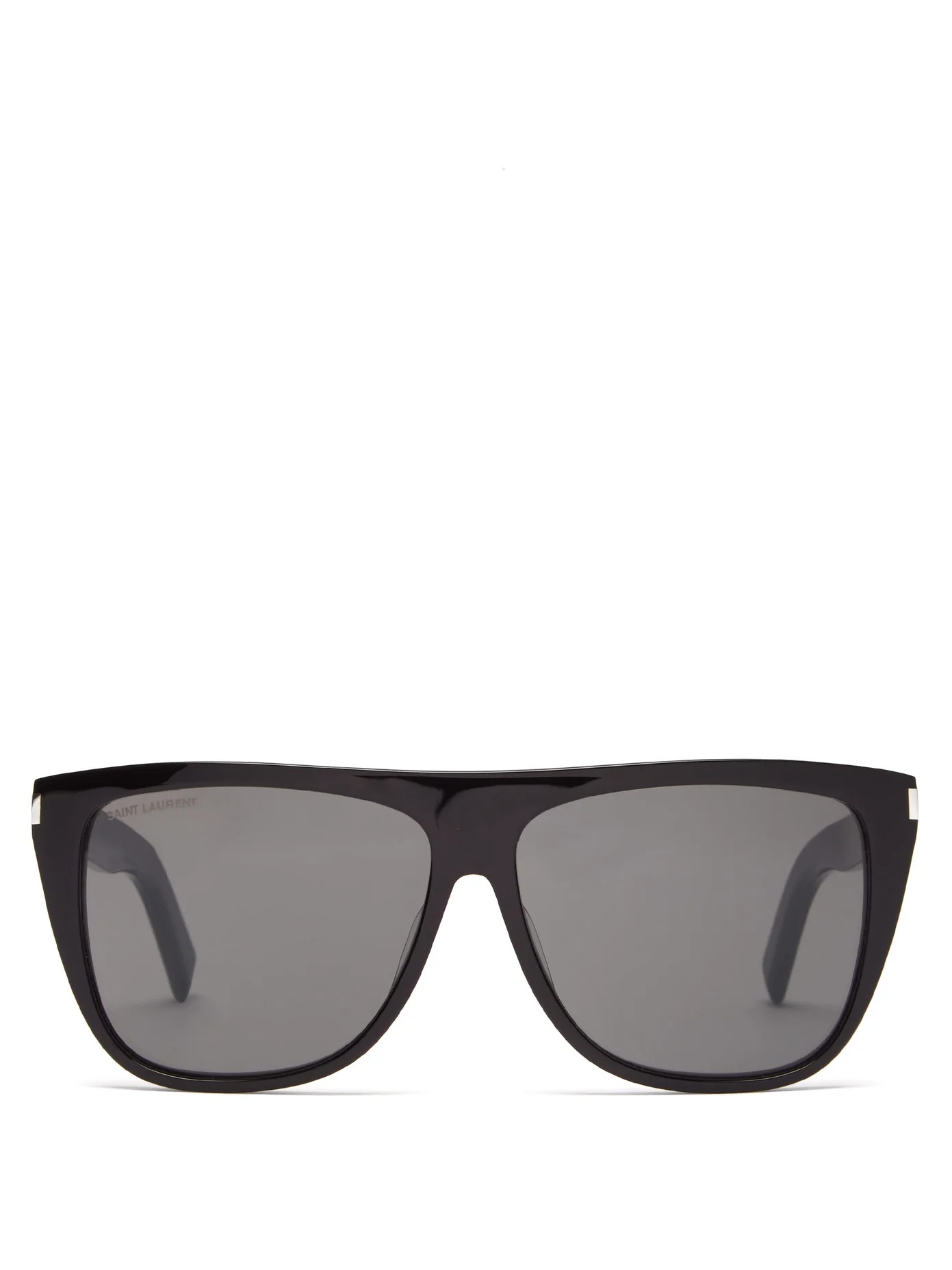 Flat-top acetate sunglasses - 1