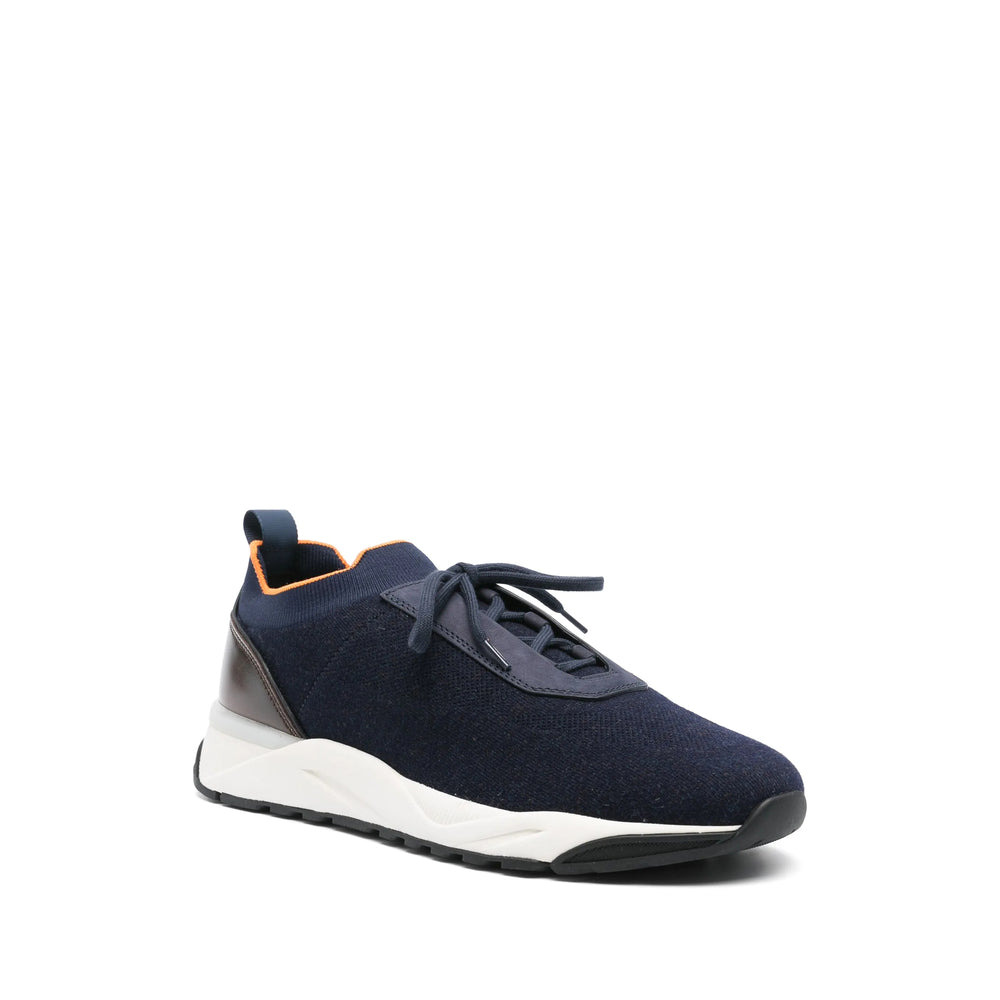 Santoni Blue Trainers - Low-Tops Men - 2