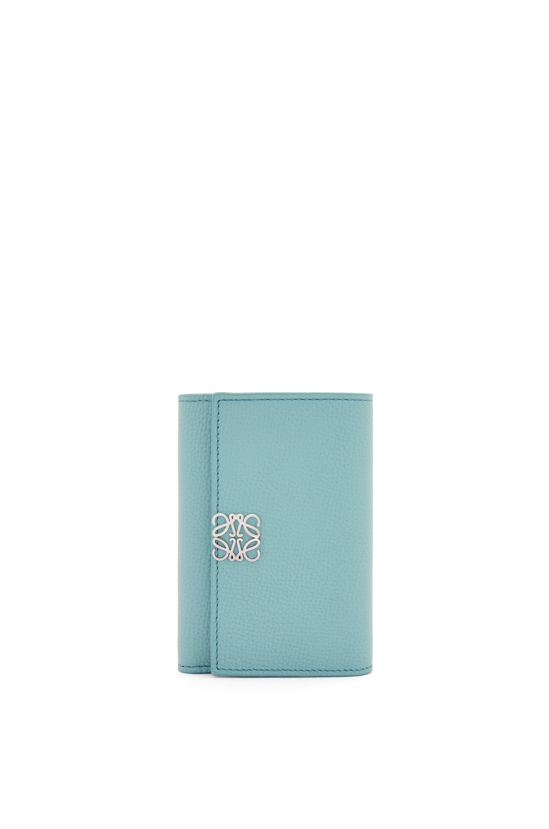 Anagram small vertical wallet in pebble grained calfskin 1