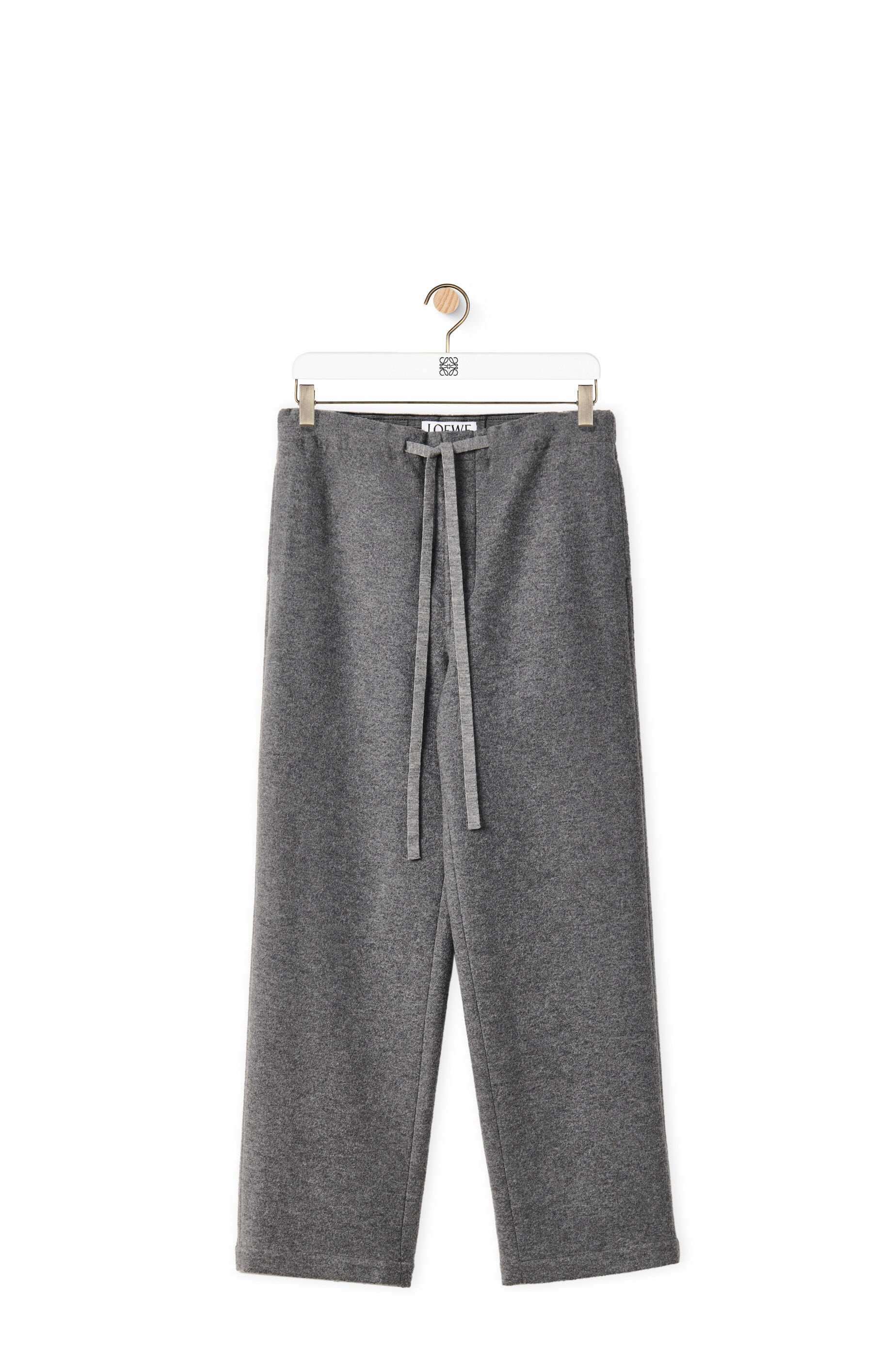 Drawstring trousers in wool - 1
