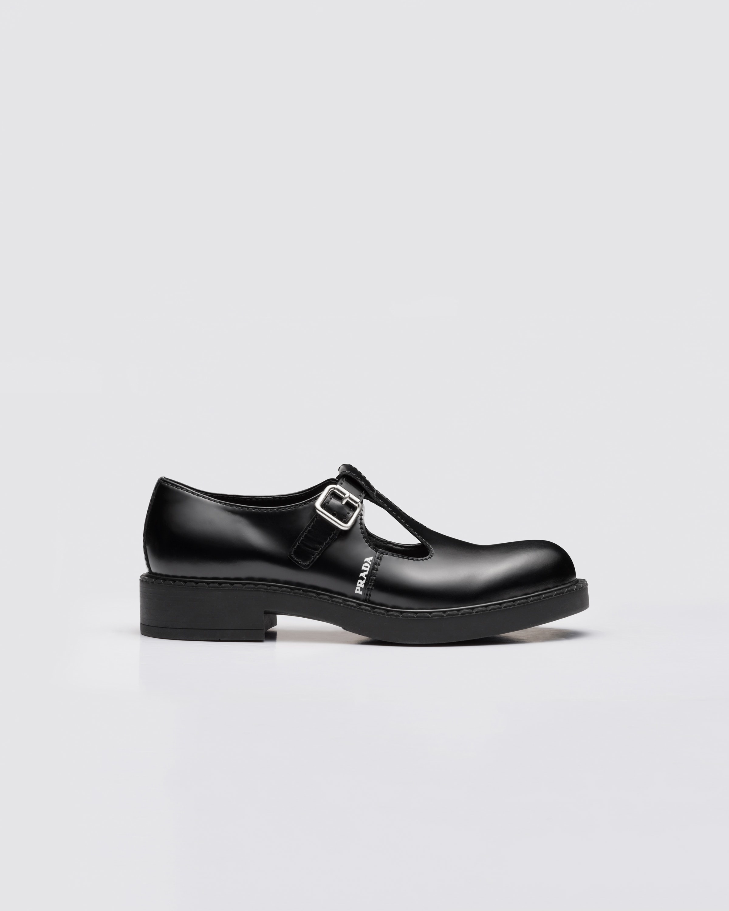 Brushed-leather Mary Jane T-strap shoes - 2