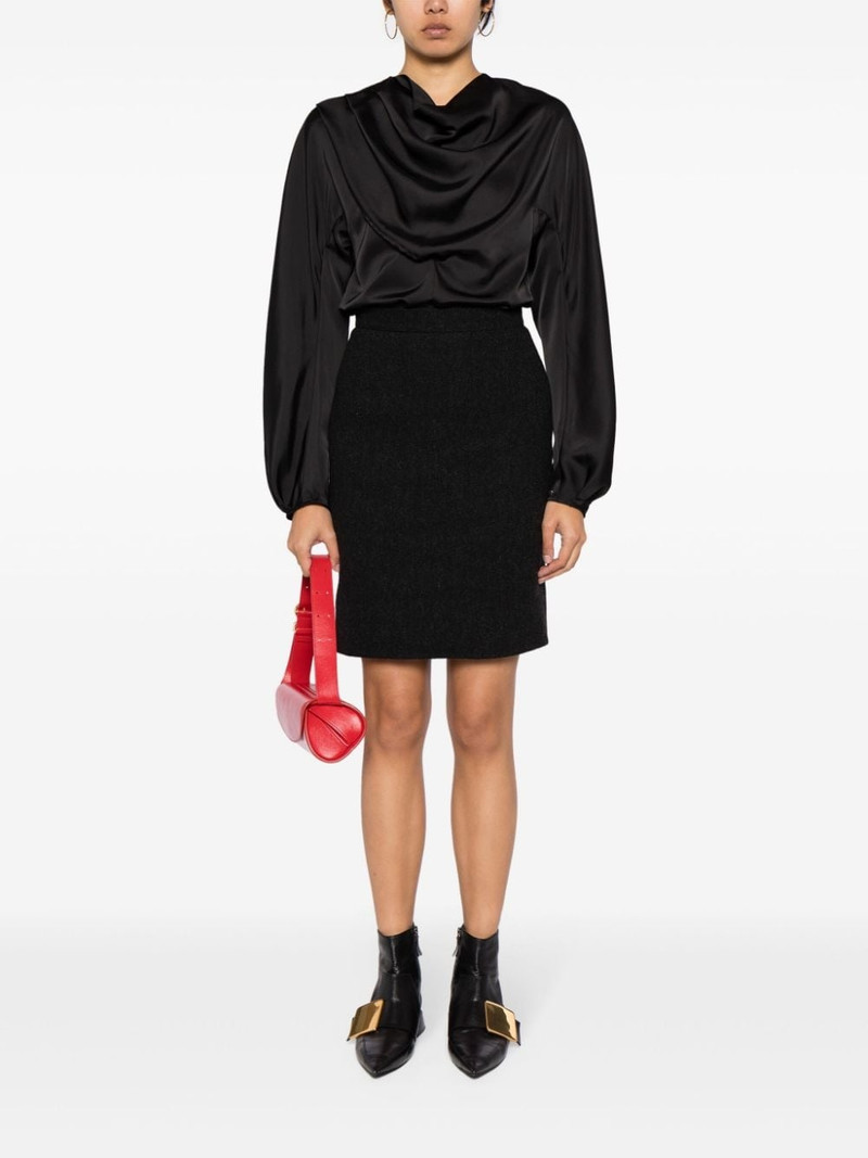 Jil Sander high-waist herringbone skirt outlook