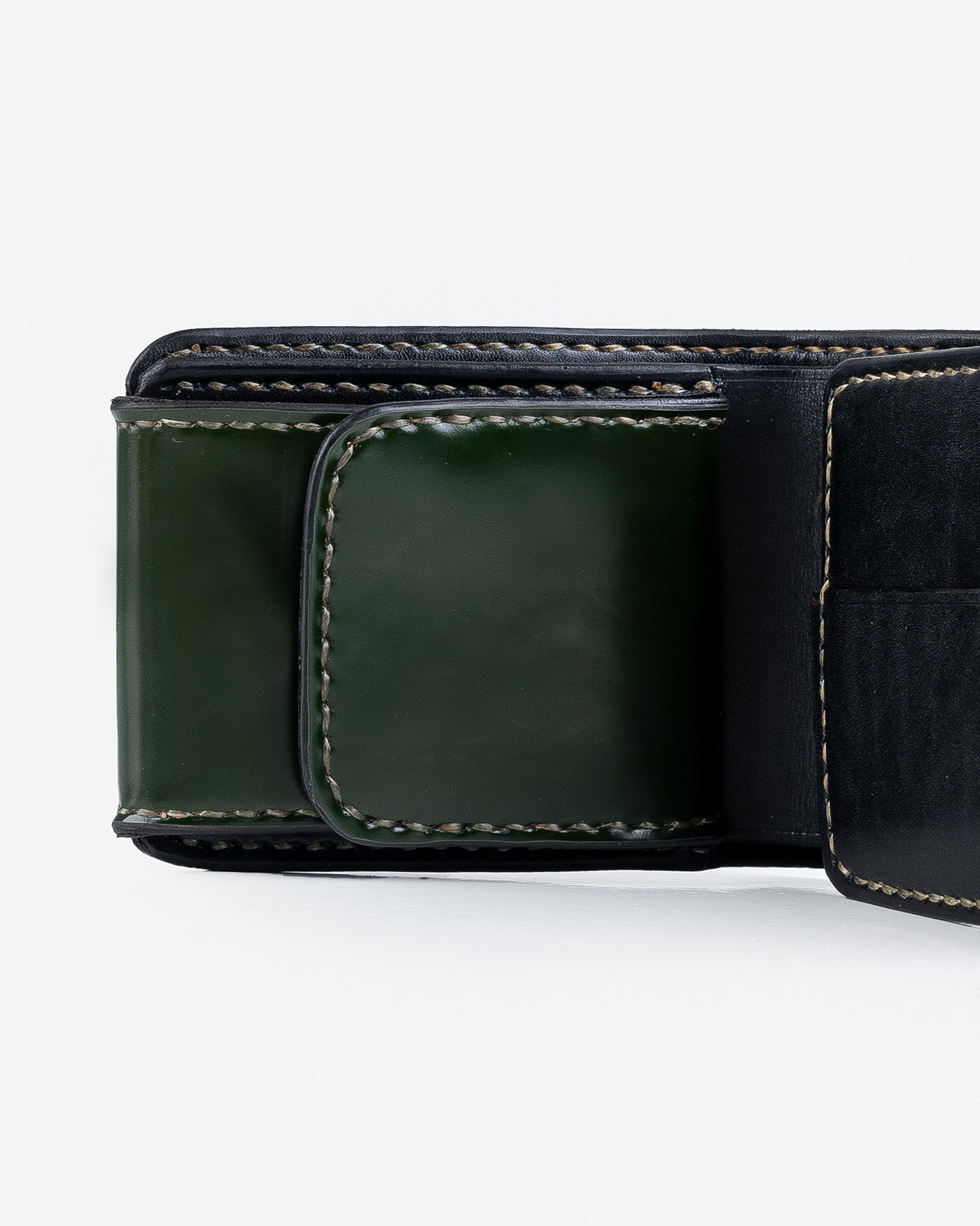 IHG-01-GRN Small Shell Cordovan Wallet - Green - 7