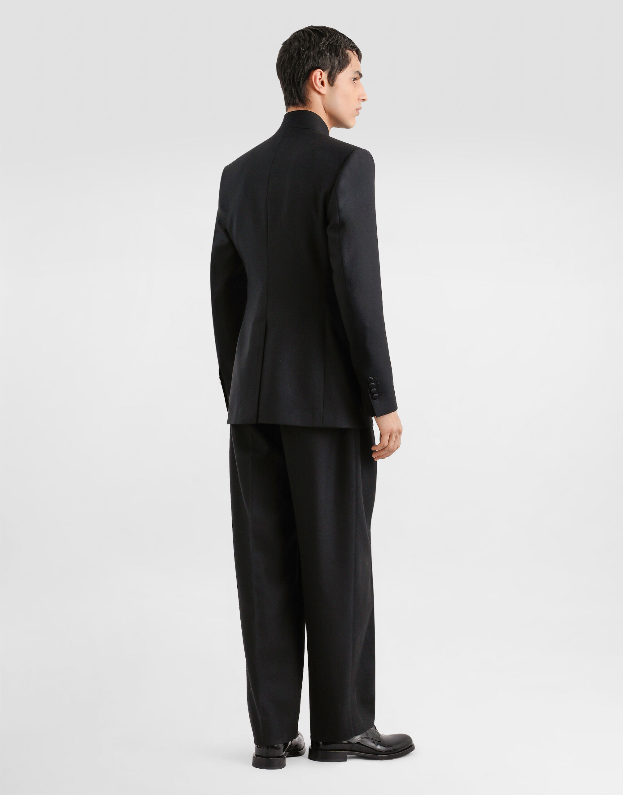 Wool gabardine trousers - 3
