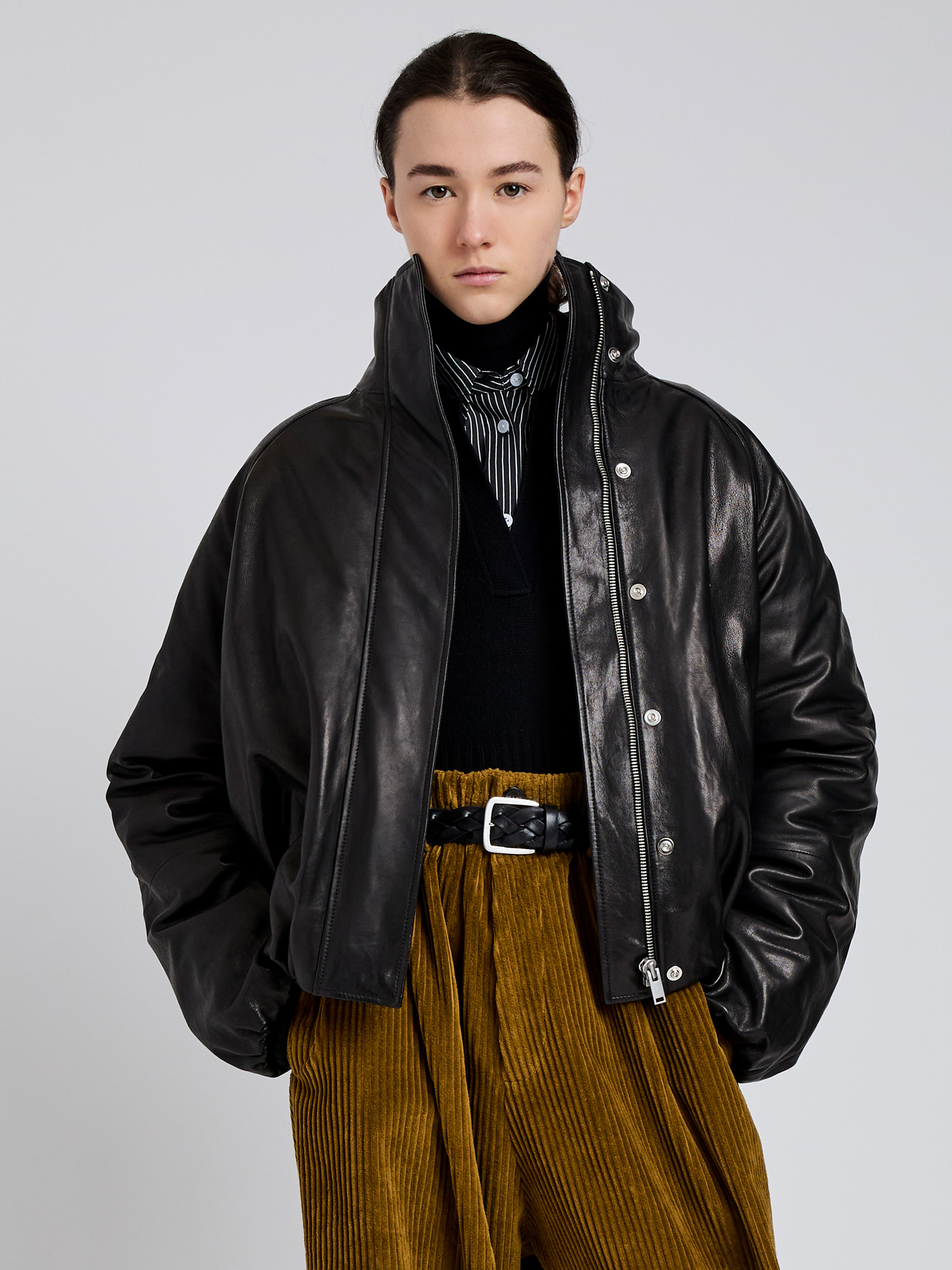 Laney Jacket in Semigloss Leather - 2