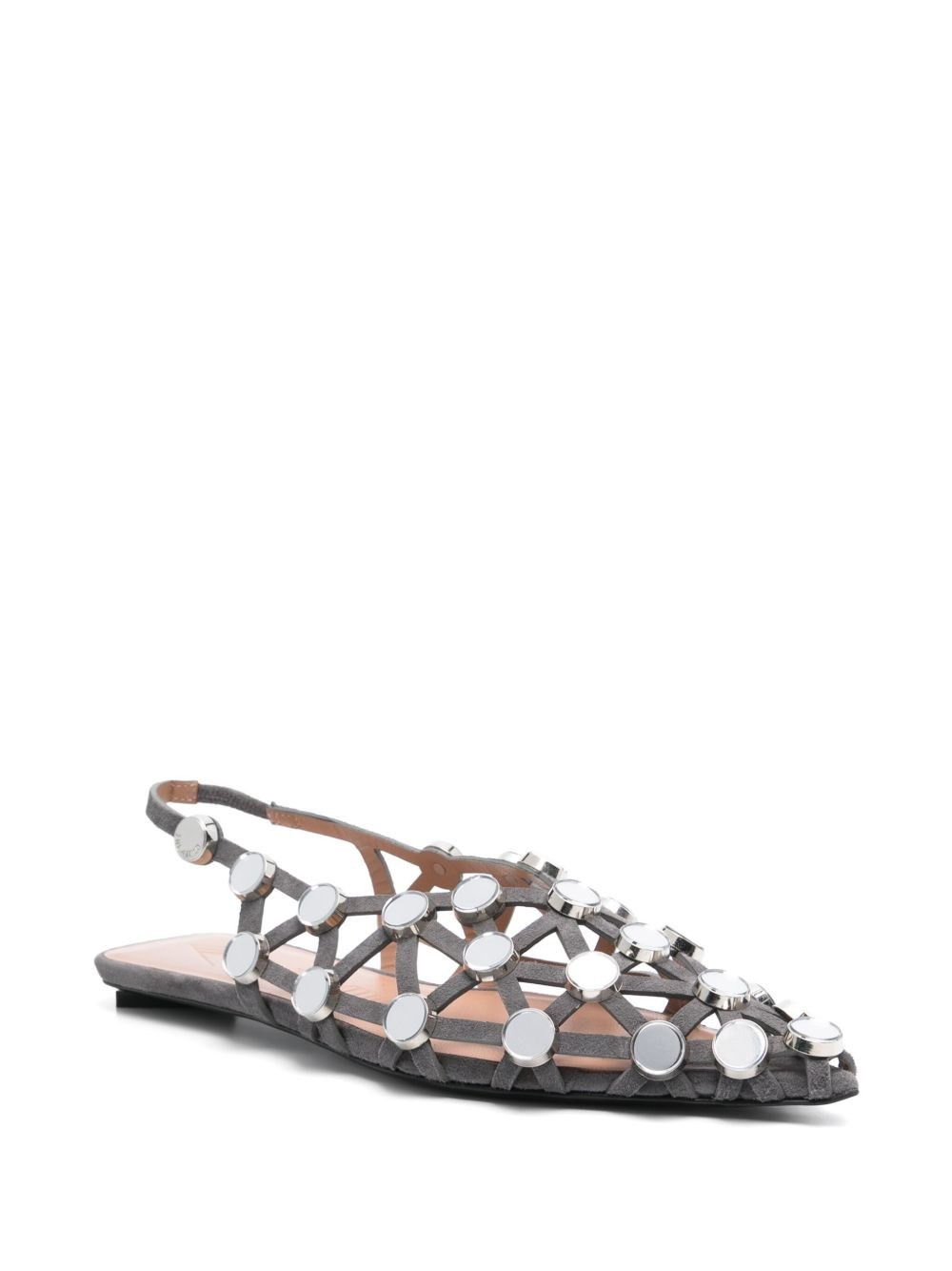 Mirrored studded sandals - 3