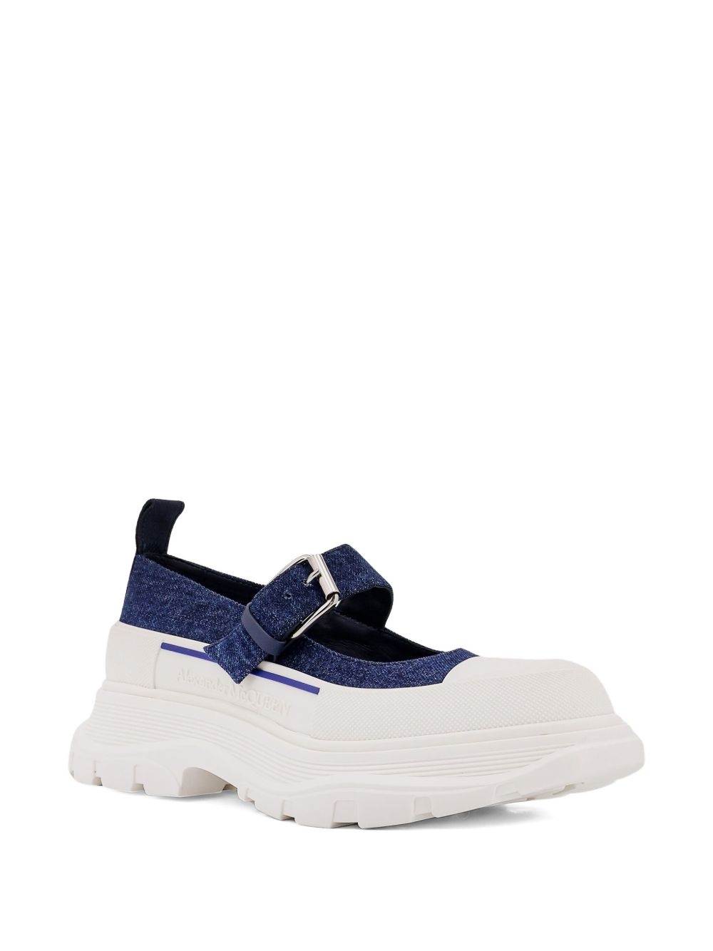 Thread Slick buckle-strap mules - 2