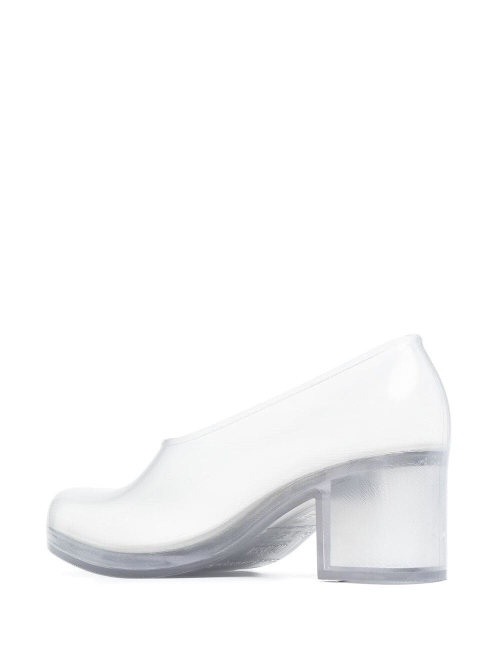 x Melissa block-heel transparent pumps - 3