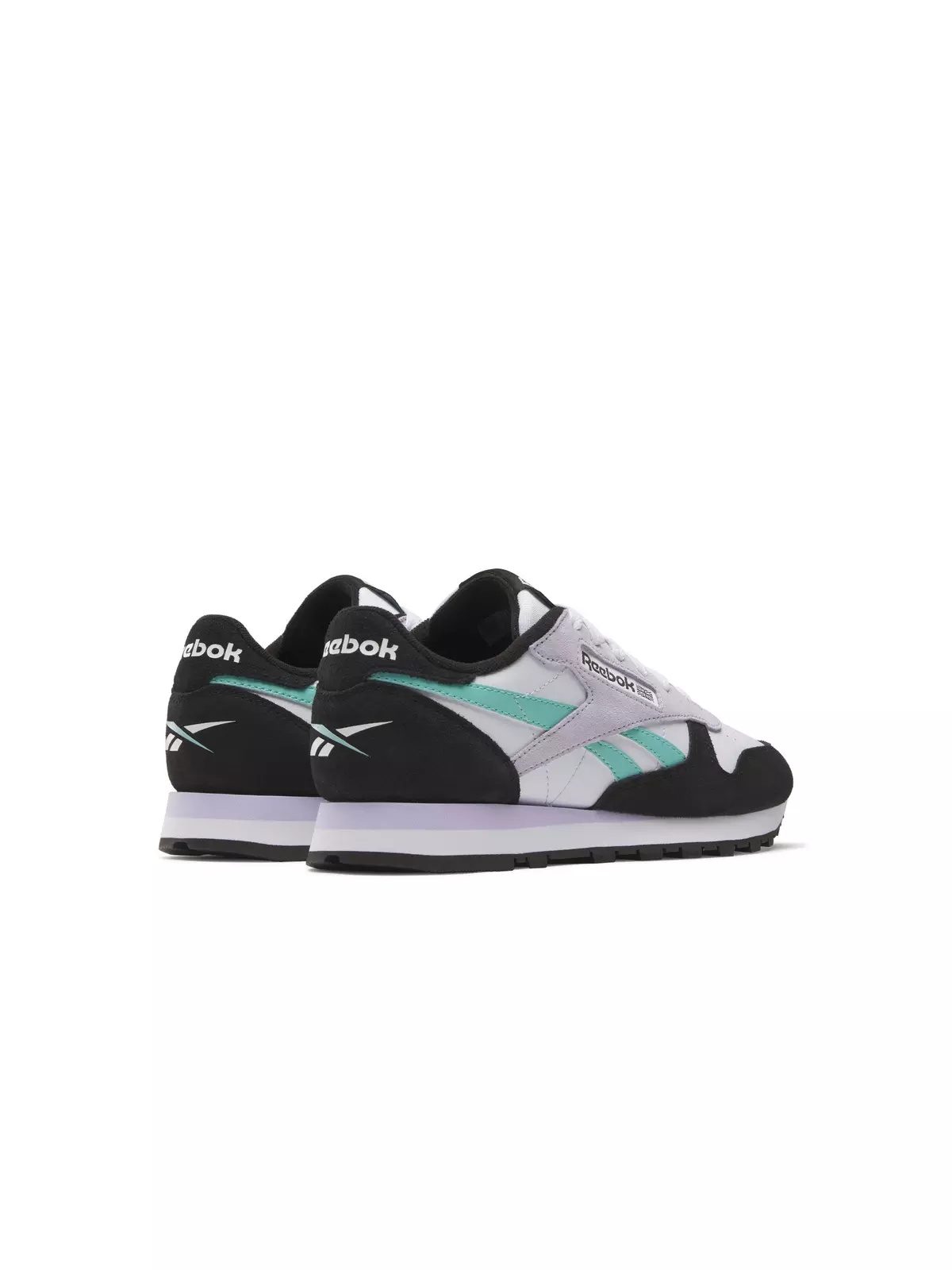 Classic Leather "Grey/Mint/Black/White" Women's Shoe - 3