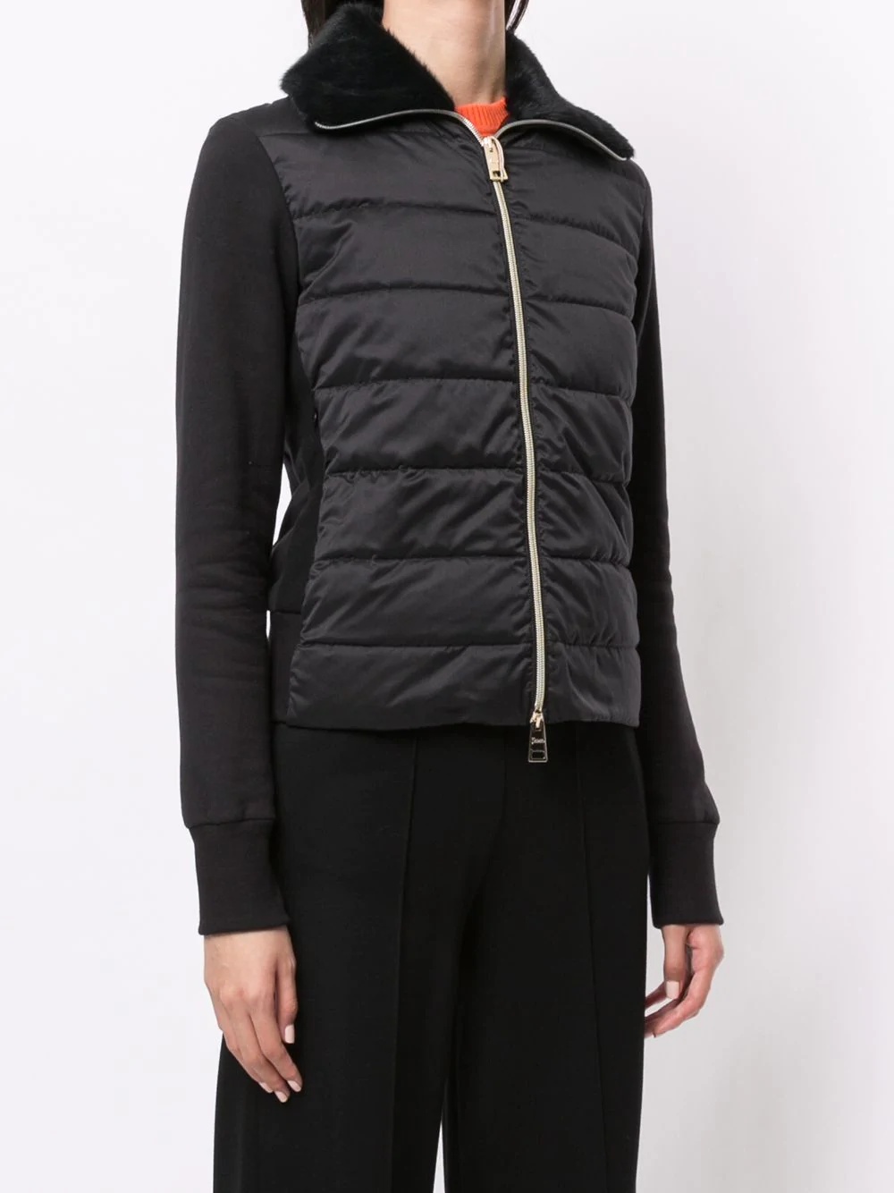 padded panelled jacket - 3