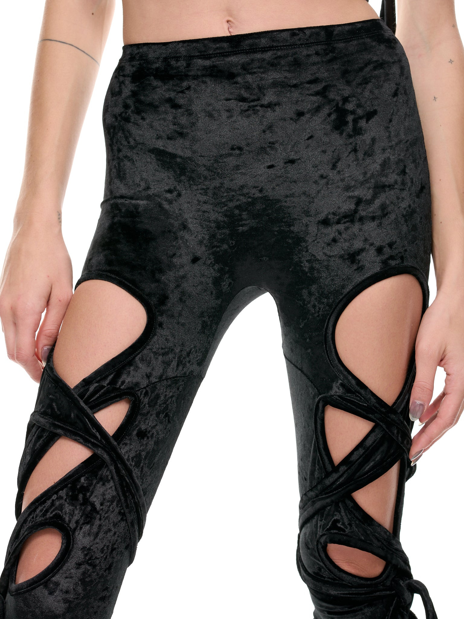 Velvet Wrap Leggings - 4