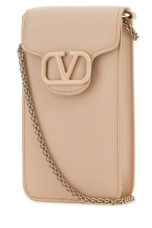 Valentino Garavani Woman Skin Pink Leather Locã² Phone Case - 2