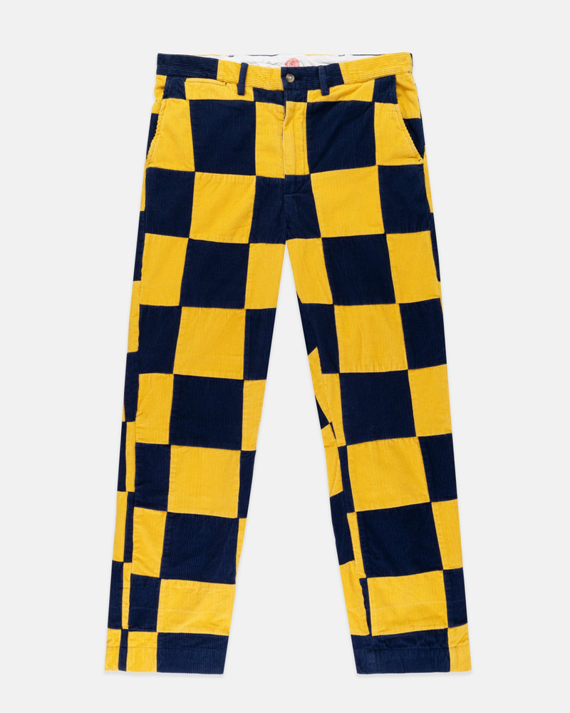 J. PRESS NAVY & YELLOW PATCHWORK CORDUROY PANT outlook