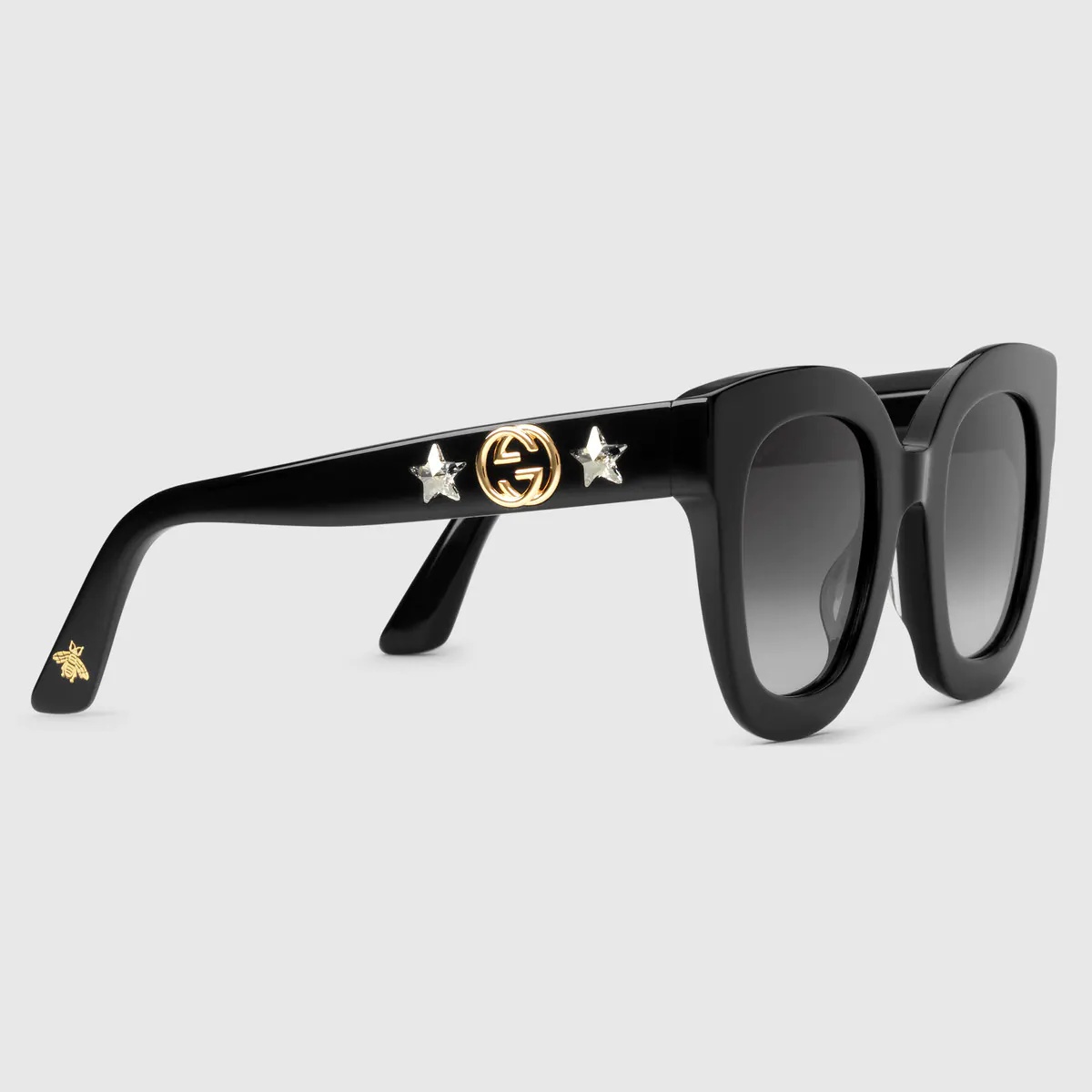 Round-frame acetate sunglasses with star - 2