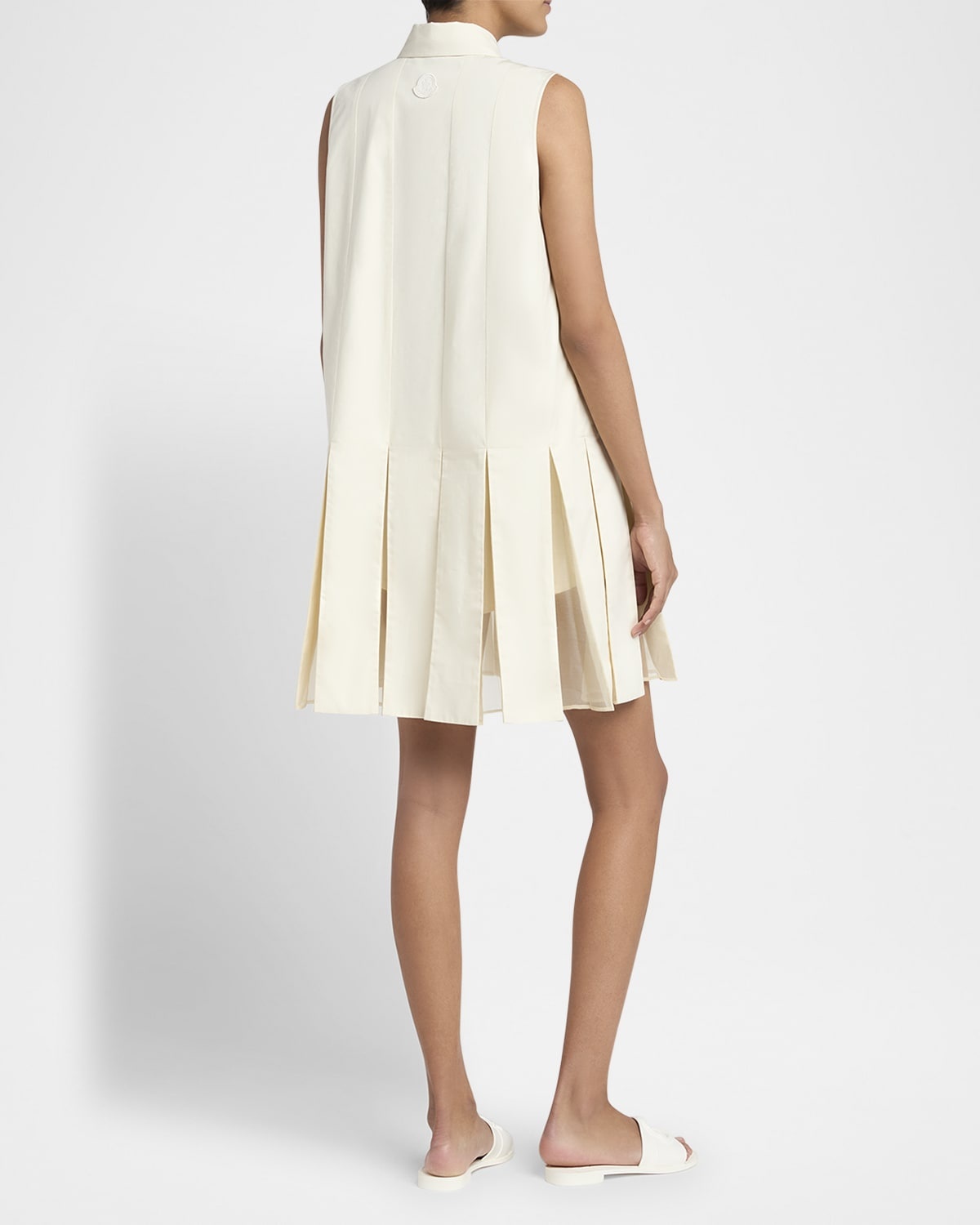 Moncler Cotton & Silk Mini Shirt Dress | REVERSIBLE