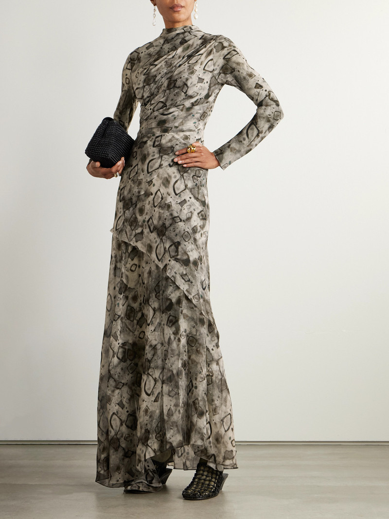 cortana Meena Printed Silk-georgette Wrap Jacket outlook