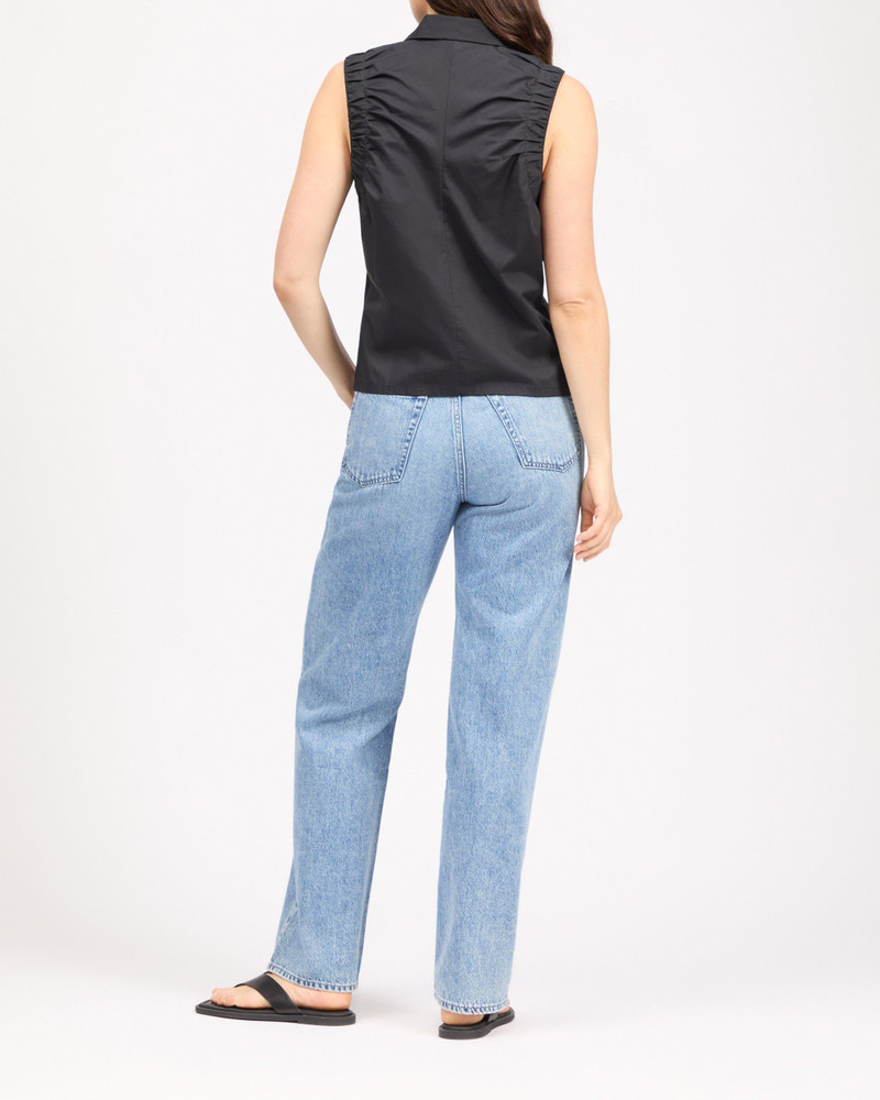 Georgina Ruched Poplin Shirt 3