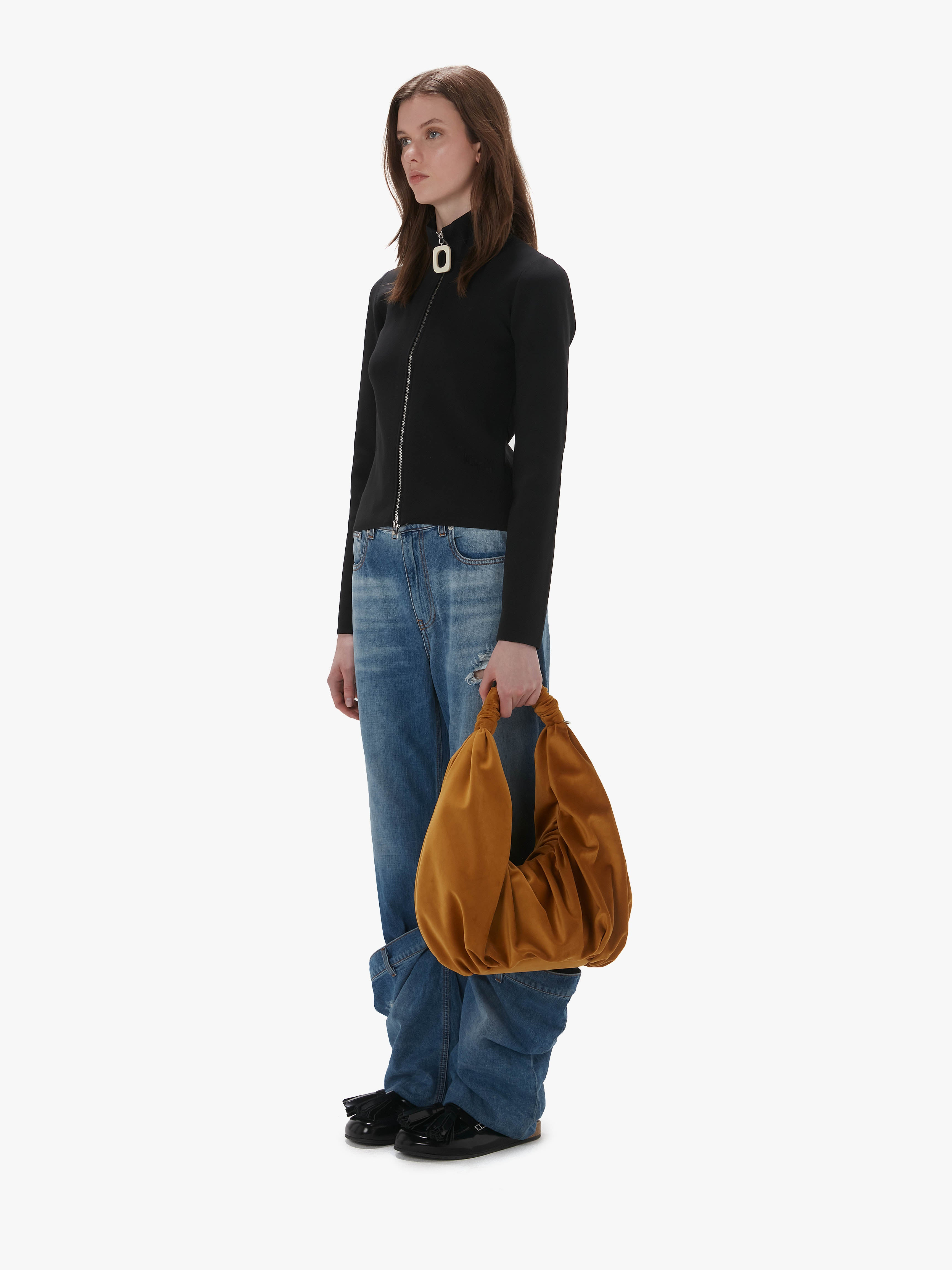 zip-up fine-knit cardigan - 4