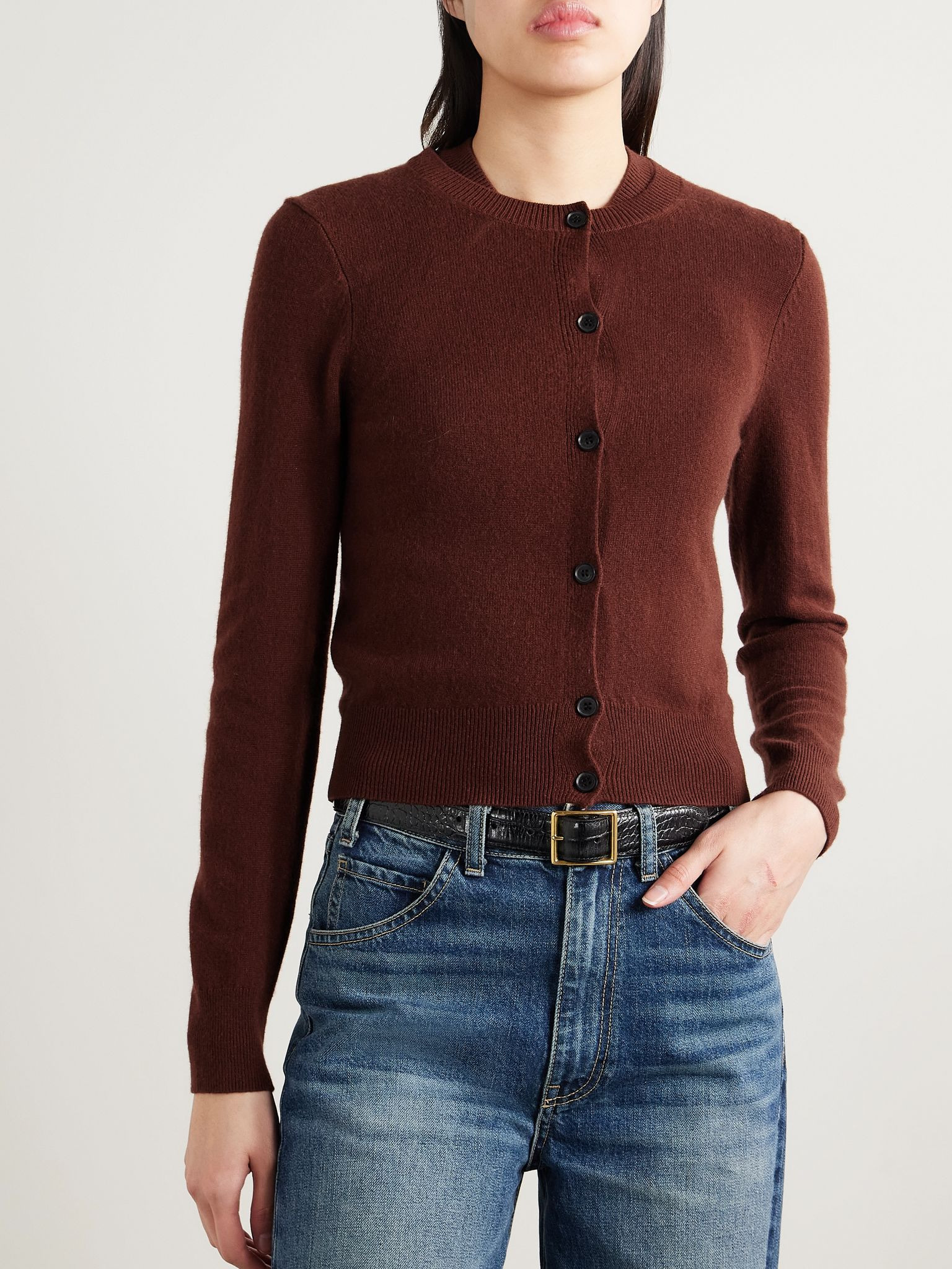 March cashmere cardigan Burgundy - 3